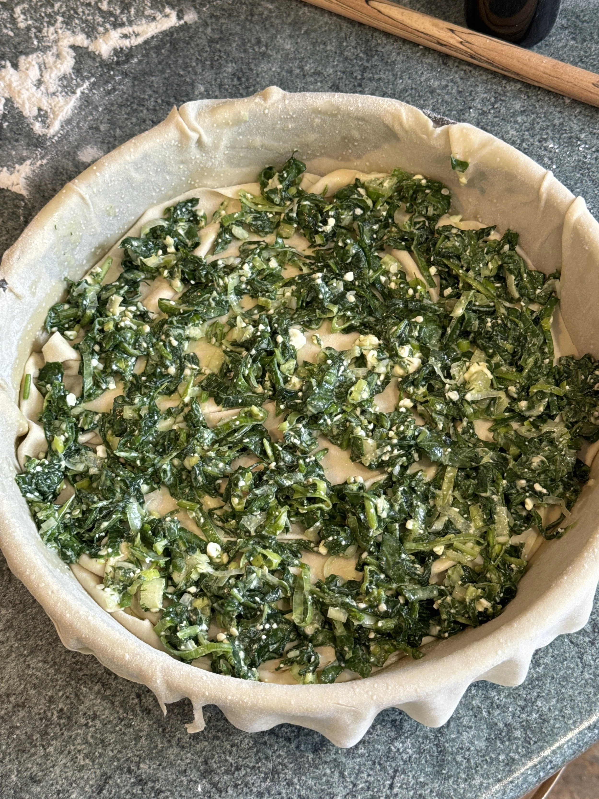 Souvlakination traditional homemade spanakopita hortopita recipe