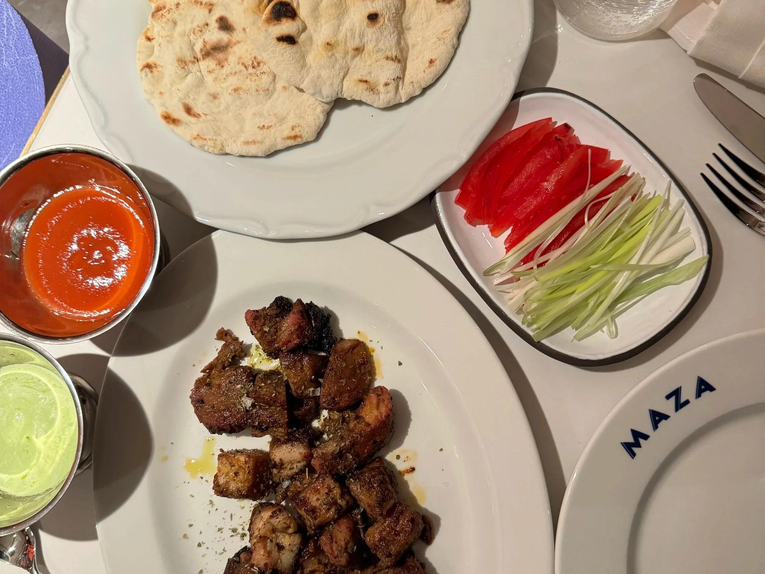 Maza Mayfair - London Greek food - London Greek restaurants - Athenian neotaverna in London - gyros