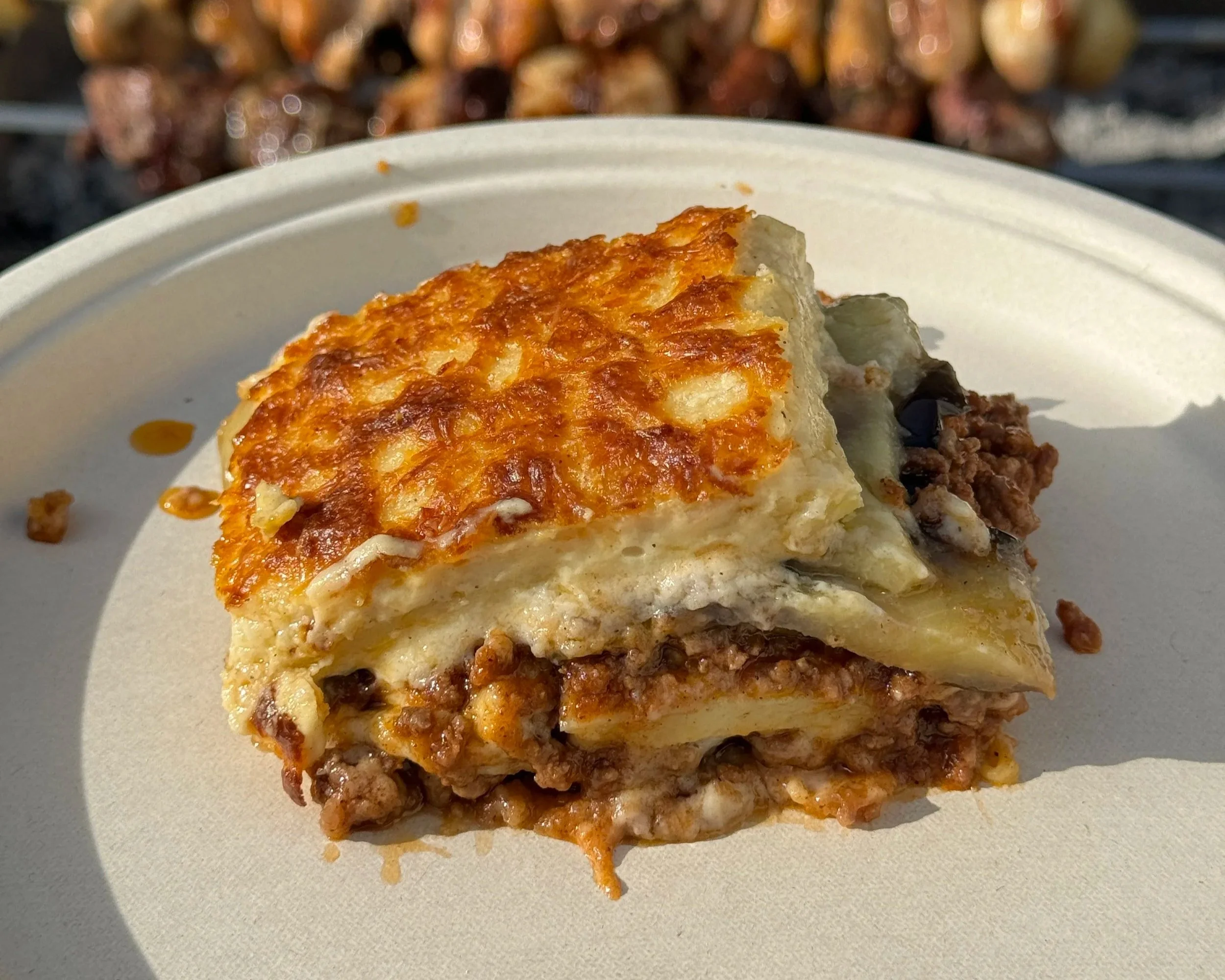 Traditional authentic Greek mousakas recipe how to make Greek moussaka Greek food recipes Souvlakination recipes Souvlaki recipe how to make authentic Greek souvlaki recipes
