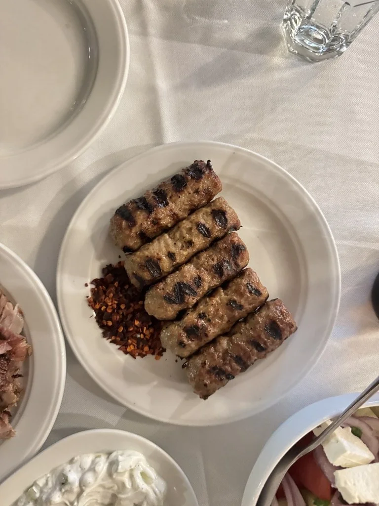 Diavasi and Diogonios for the best soutzoukakia, and arguably the best gyros in Thessaloniki