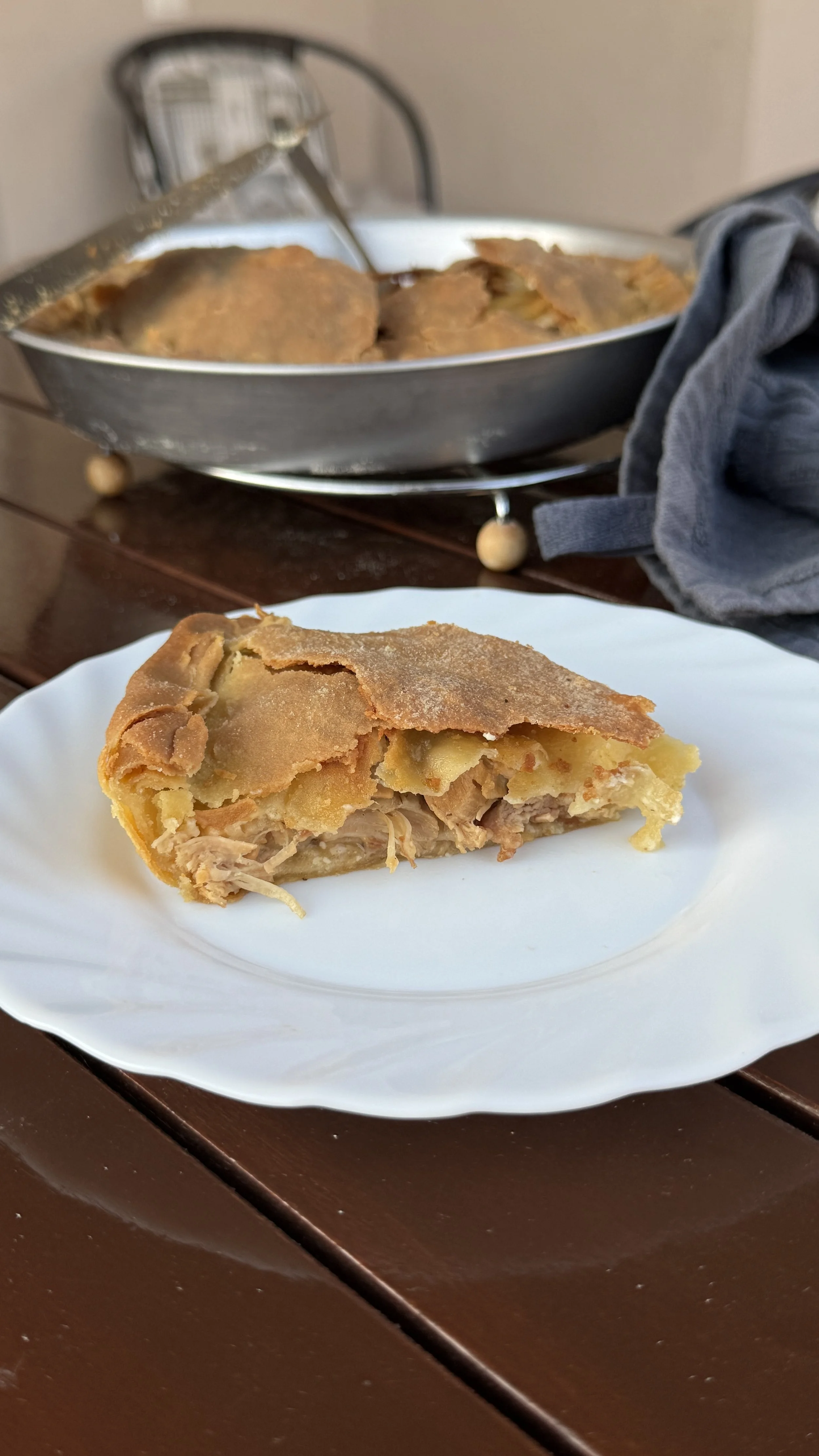Kreatopita recipe using leftover souvla and leftover souvlakia - Greek meat pie recipe - what to do with leftover BBQ meat - Greek food recipes