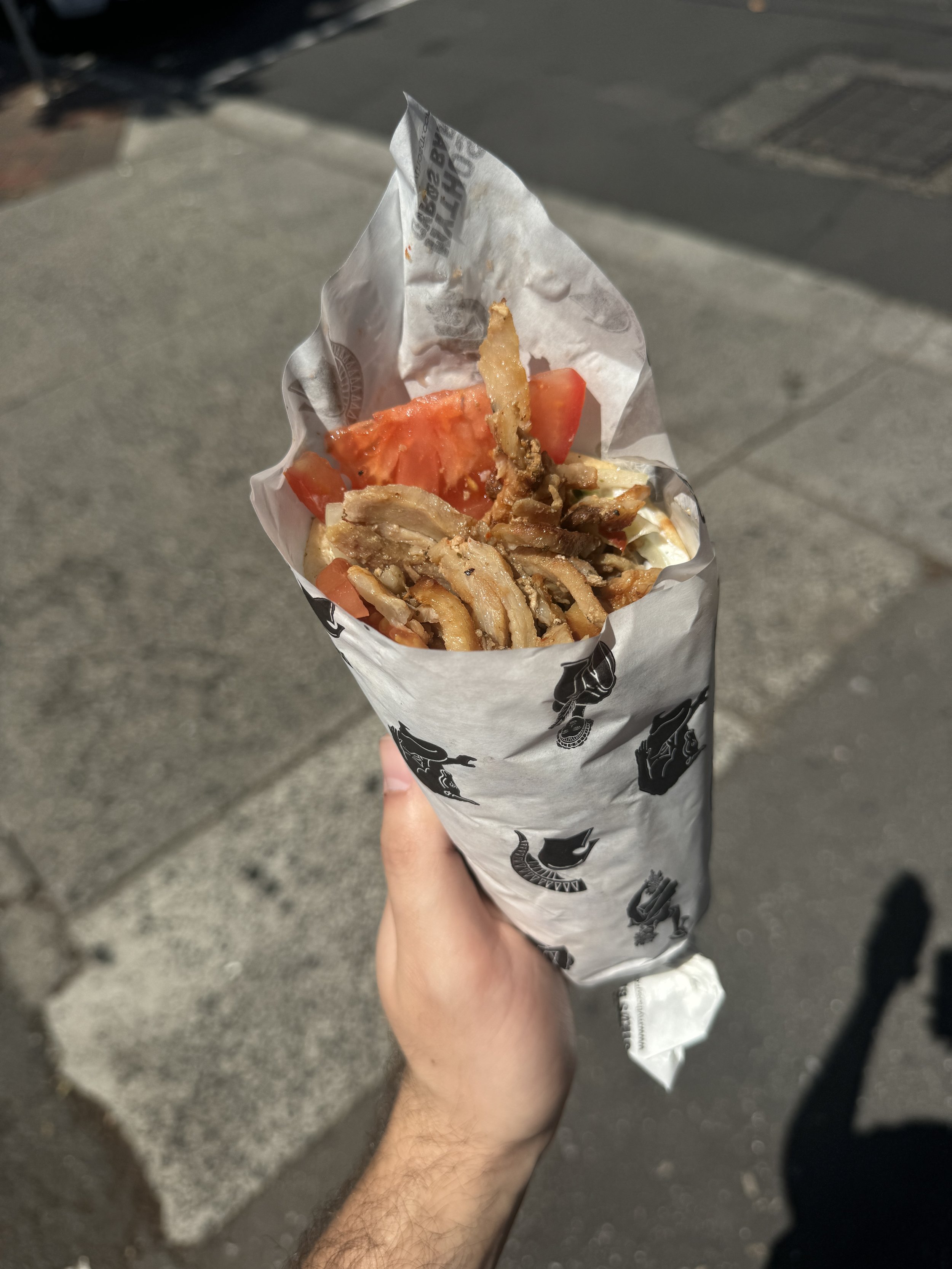 Mythos Gyros, Oakleigh, Melbourne - pork gyros - Where to eat Greek food in Melbourne - Greek food in Melbourne - Cypriot food in Melbourne - Greek food in Australia - Souvlakination Guide