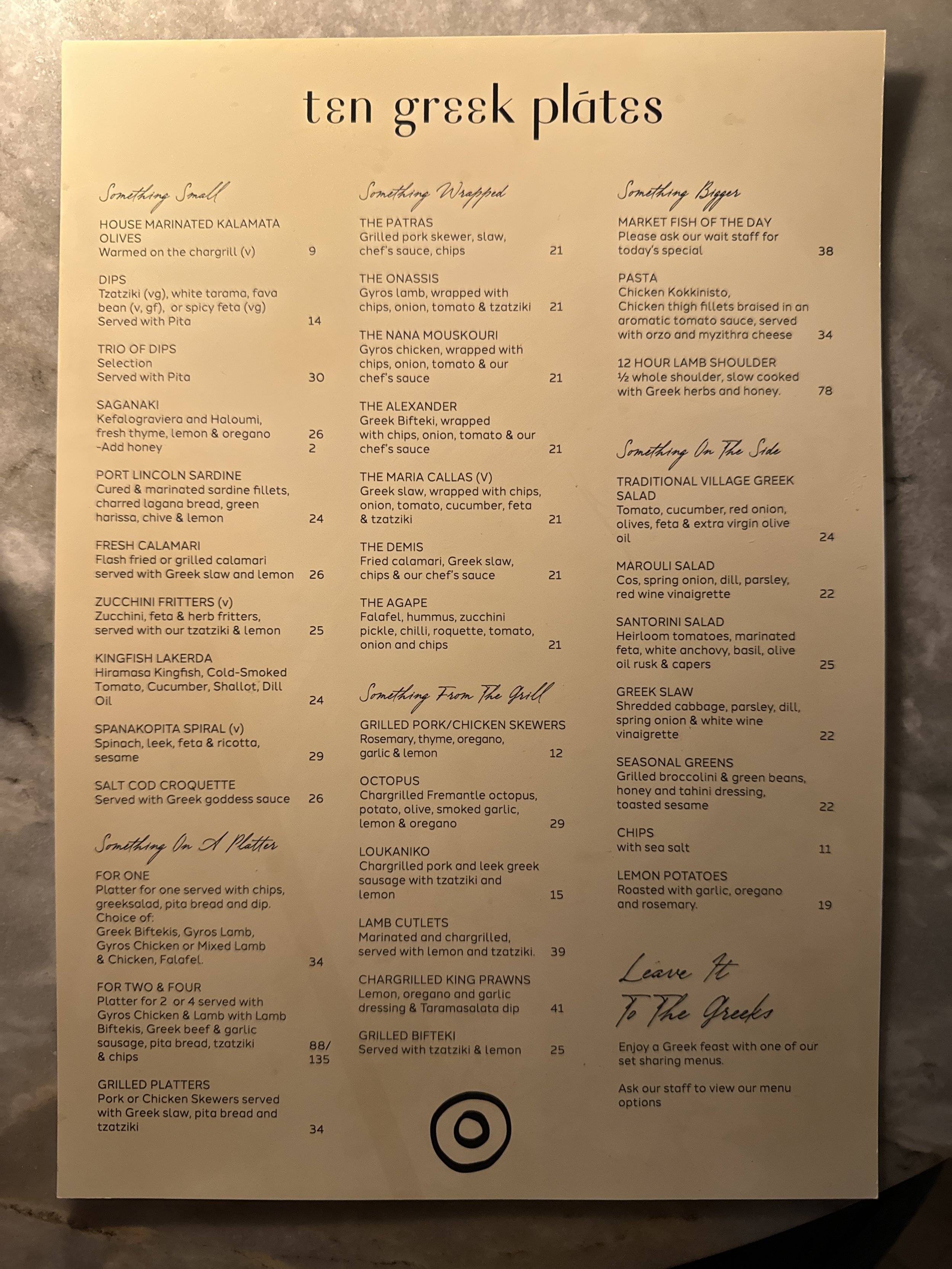 10 Greek Plates, Melbourne - Where to eat Greek food in Melbourne - Greek food in Melbourne - Cypriot food in Melbourne - Greek food in Australia - Souvlakination Guide