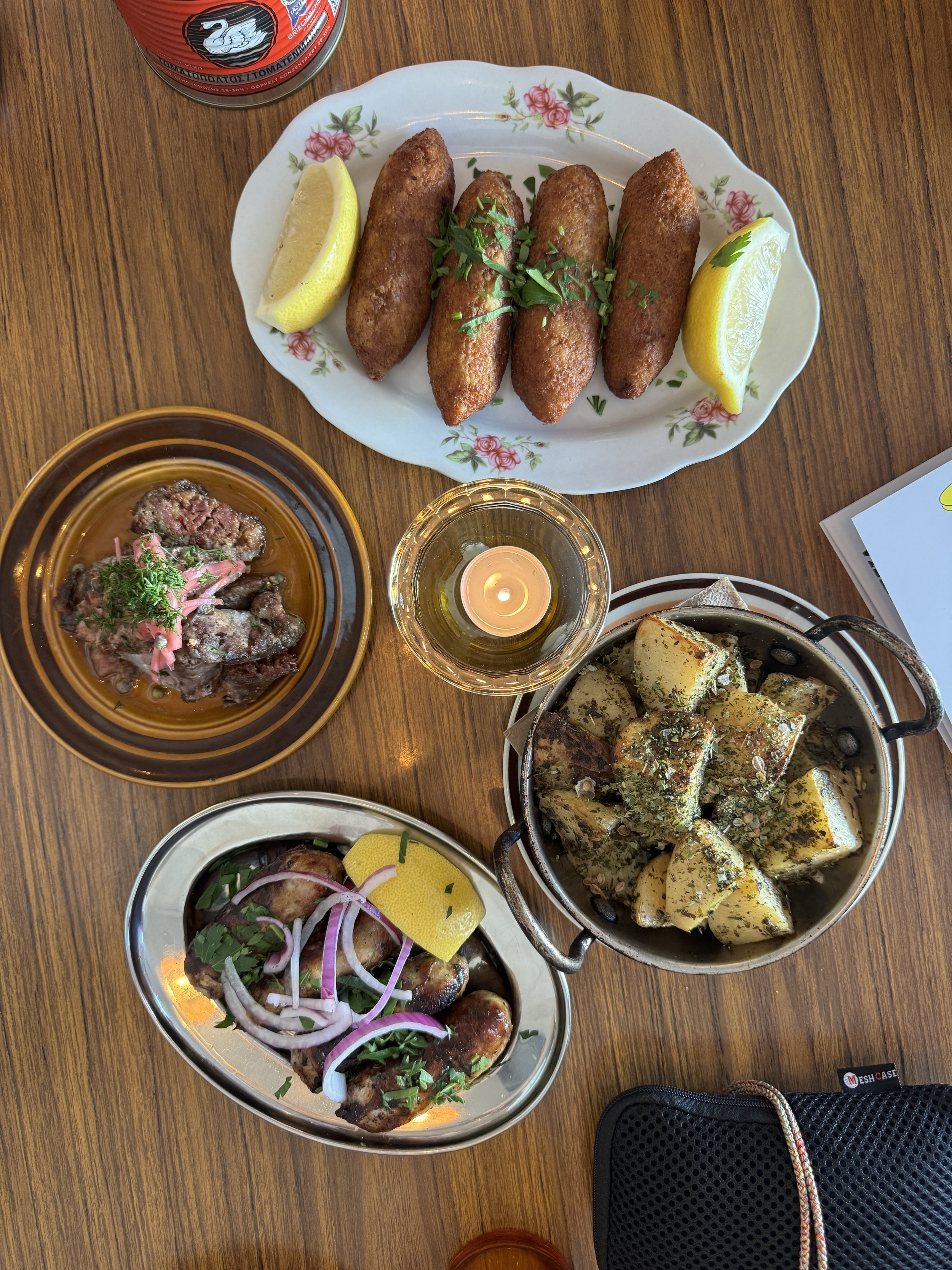 Koubes - sheftalia - Capers, Melbourne - Where to eat Greek food in Melbourne - Greek food in Melbourne - Cypriot food in Melbourne - Greek food in Australia - Souvlakination Guide