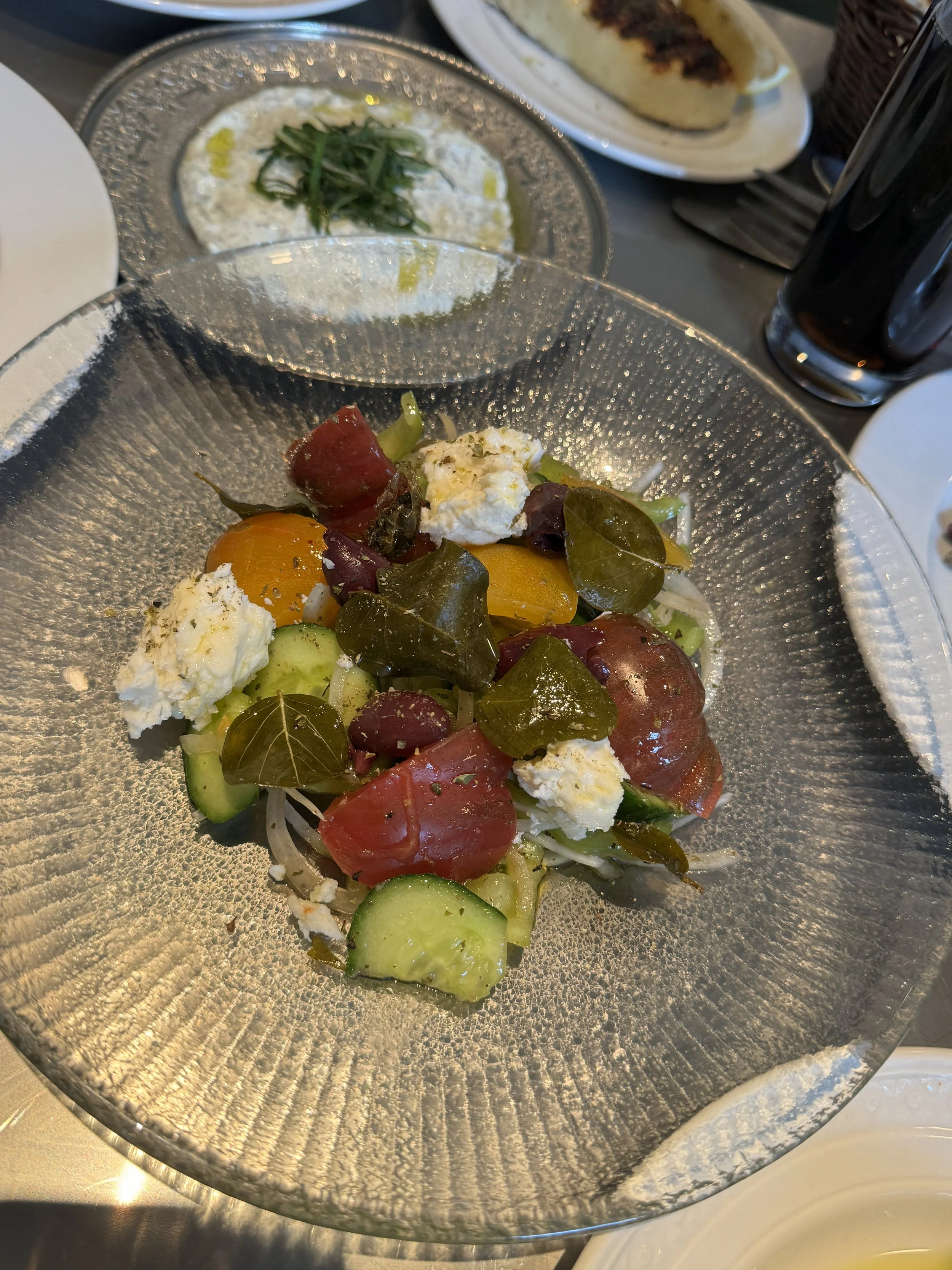 Greek salad Zylia Taverna, Greek Cypriot taverna, Covent Garden, London, Nick Molyviatis Barry Karacostas Souvlakination Zylia review Greek restaurants London, Greek food London, Cypriot food London