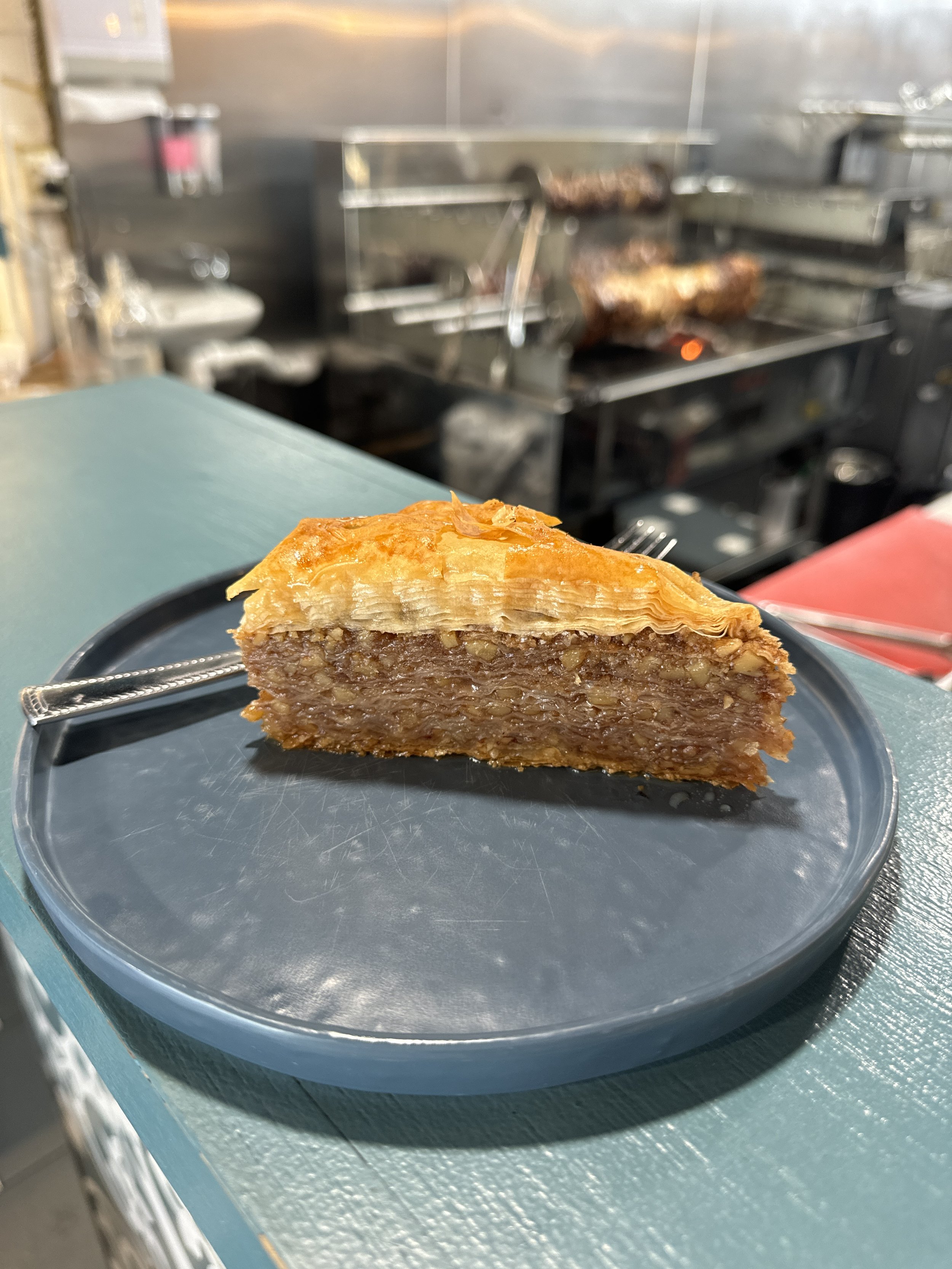 Baklava - Karvouna, Melbourne - Where to eat Greek food in Melbourne - Greek food in Melbourne - Cypriot food in Melbourne - Greek food in Australia - Souvlakination Guide