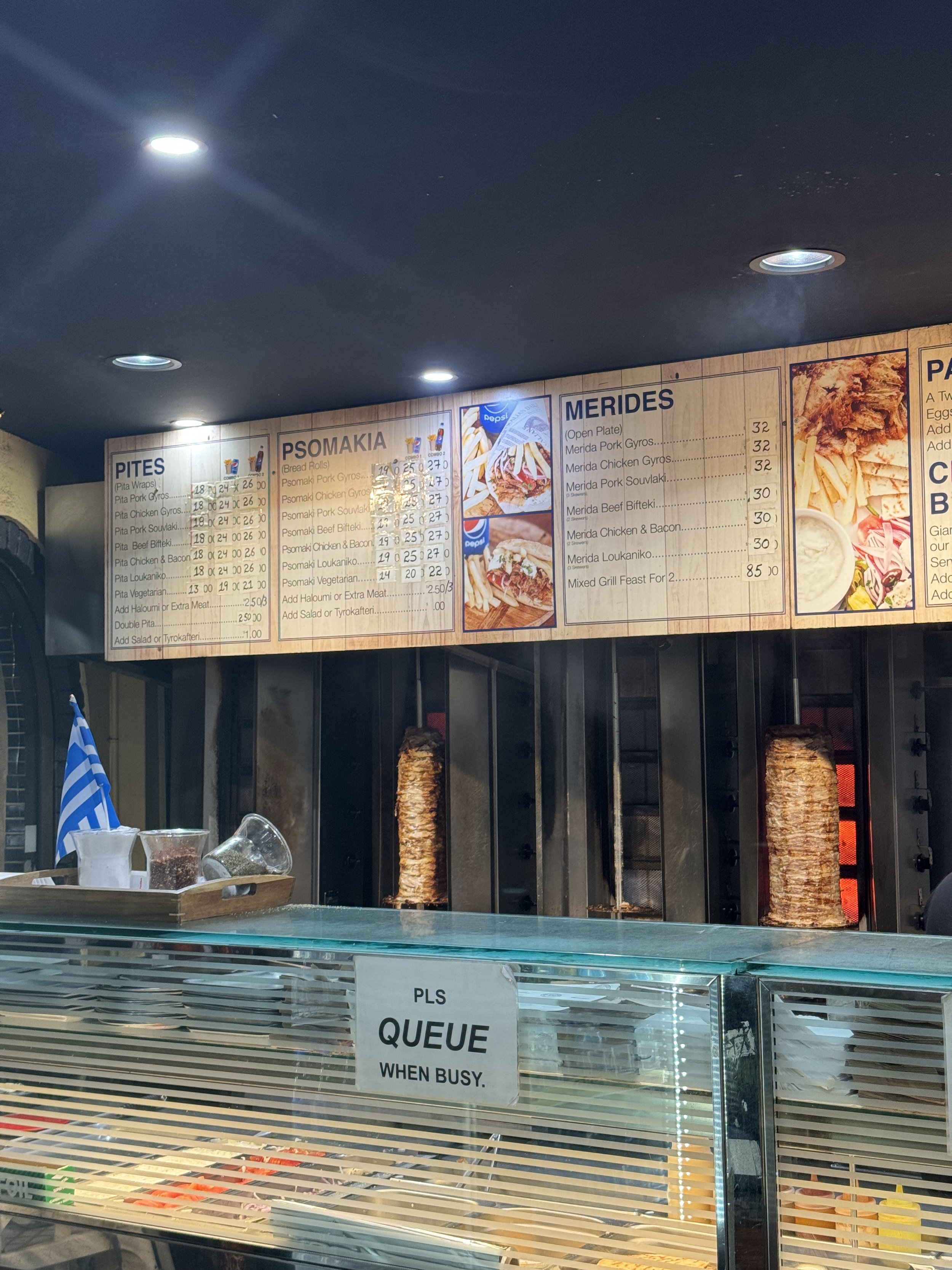 Gyros. Gyradiko, Bexley, Sydney Souvlakination Guide to Greek food in Sydney Sydney's best Greek restaurants where to eat Greek food in Sydney