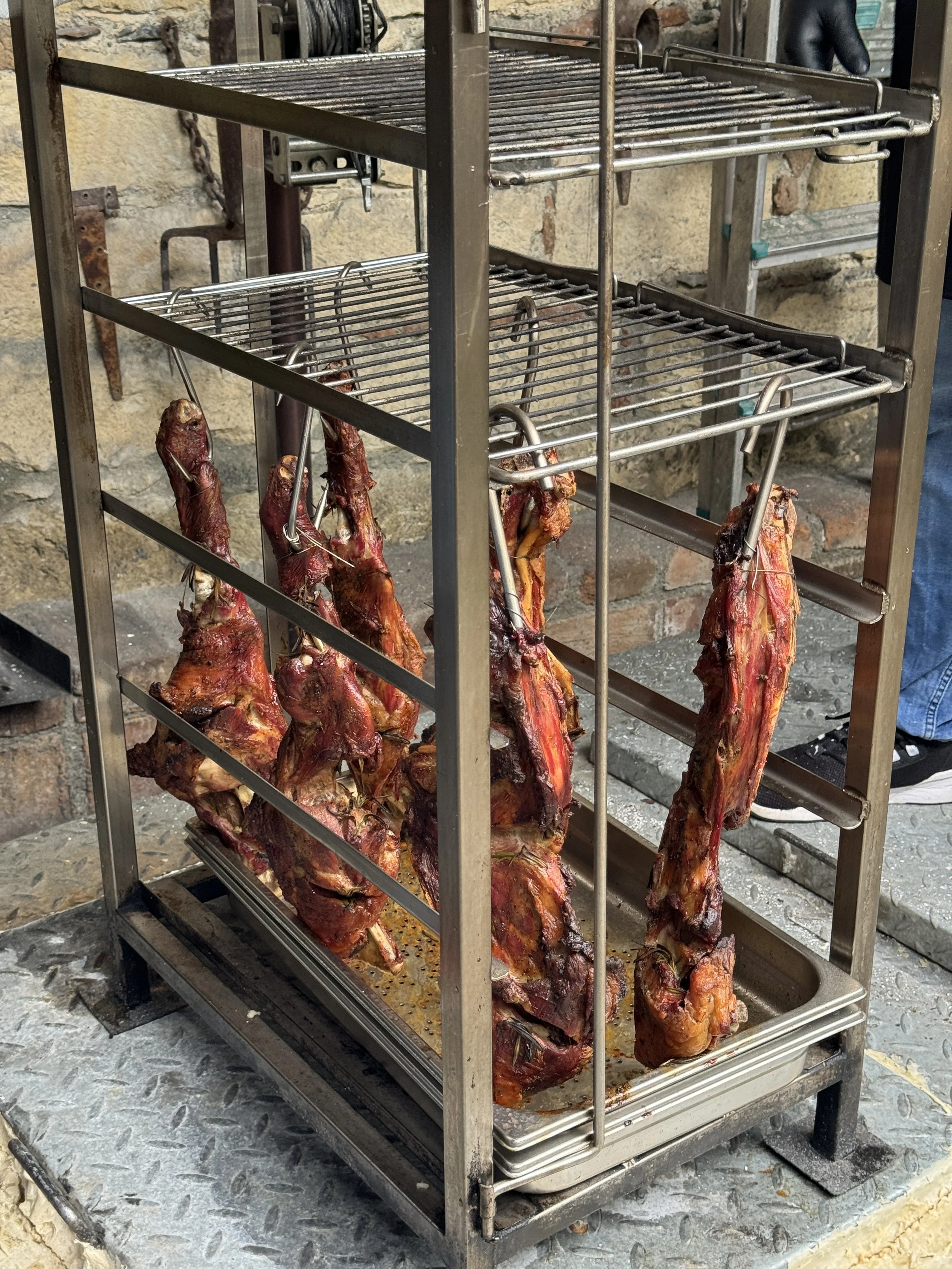 Ofto slow cooked in a well at Symposio Taverna Pelendri Cyprus traditional Cypriot taverna Souvlakination where to eat in Cyprus where to eat in Pelendri Troodos restaurants