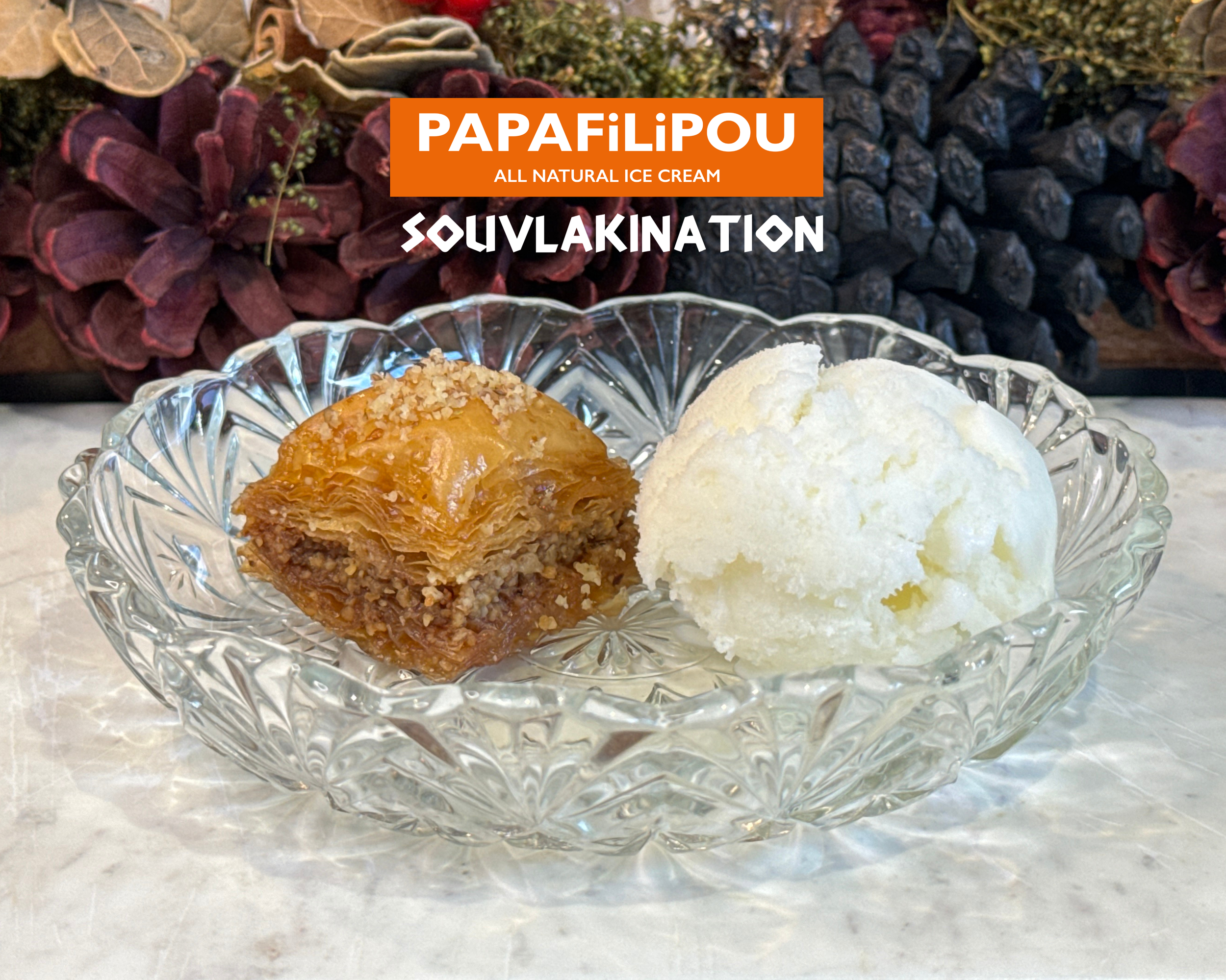 Baklava Recipe with Souvlakination’s secret Chios mastiha ice cream combination