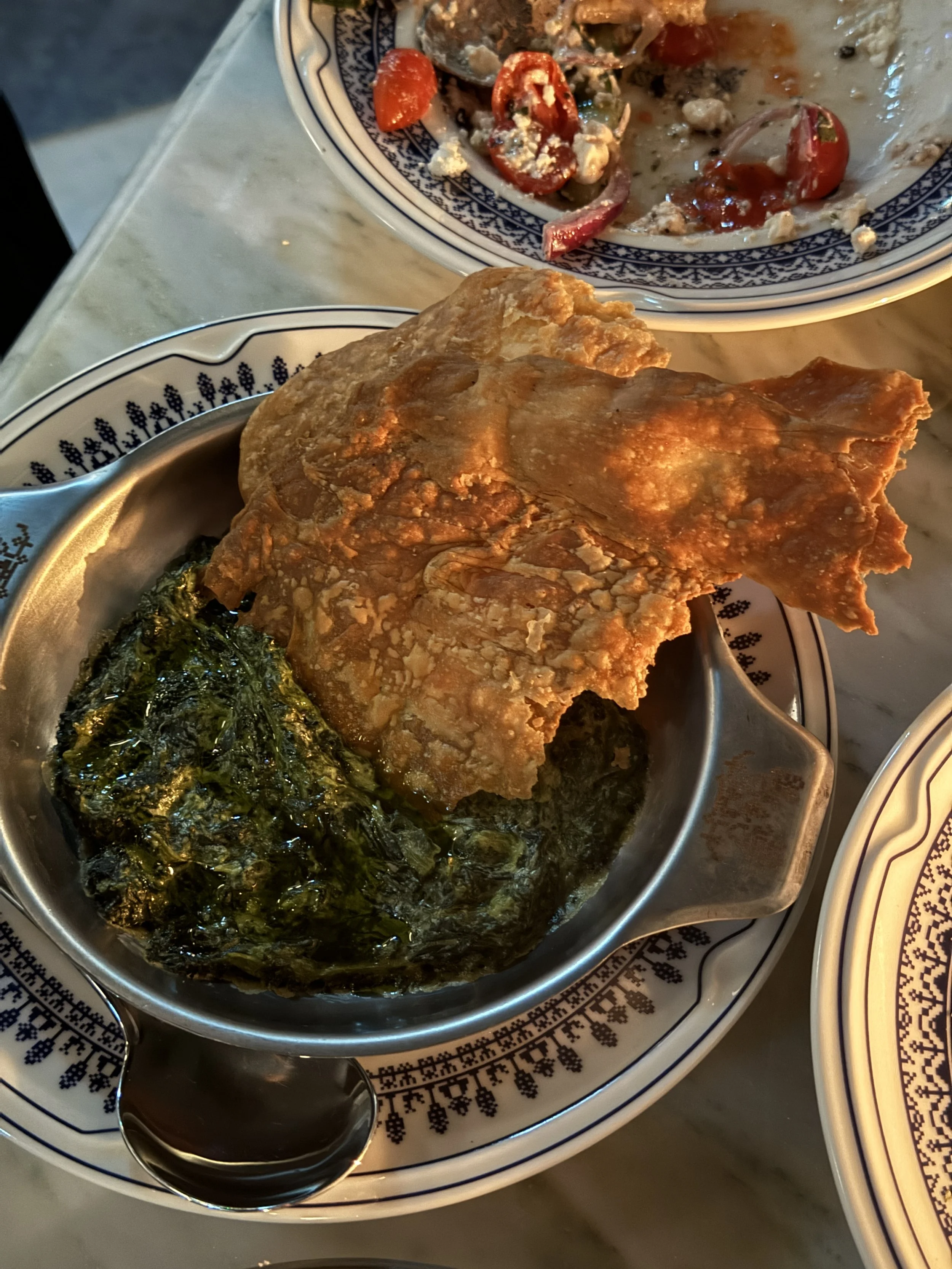 Spanakopita dip Taverna Ermou, London - Greek food in London - Greek taverna London - London Greek restaurants - Souvlakination review
