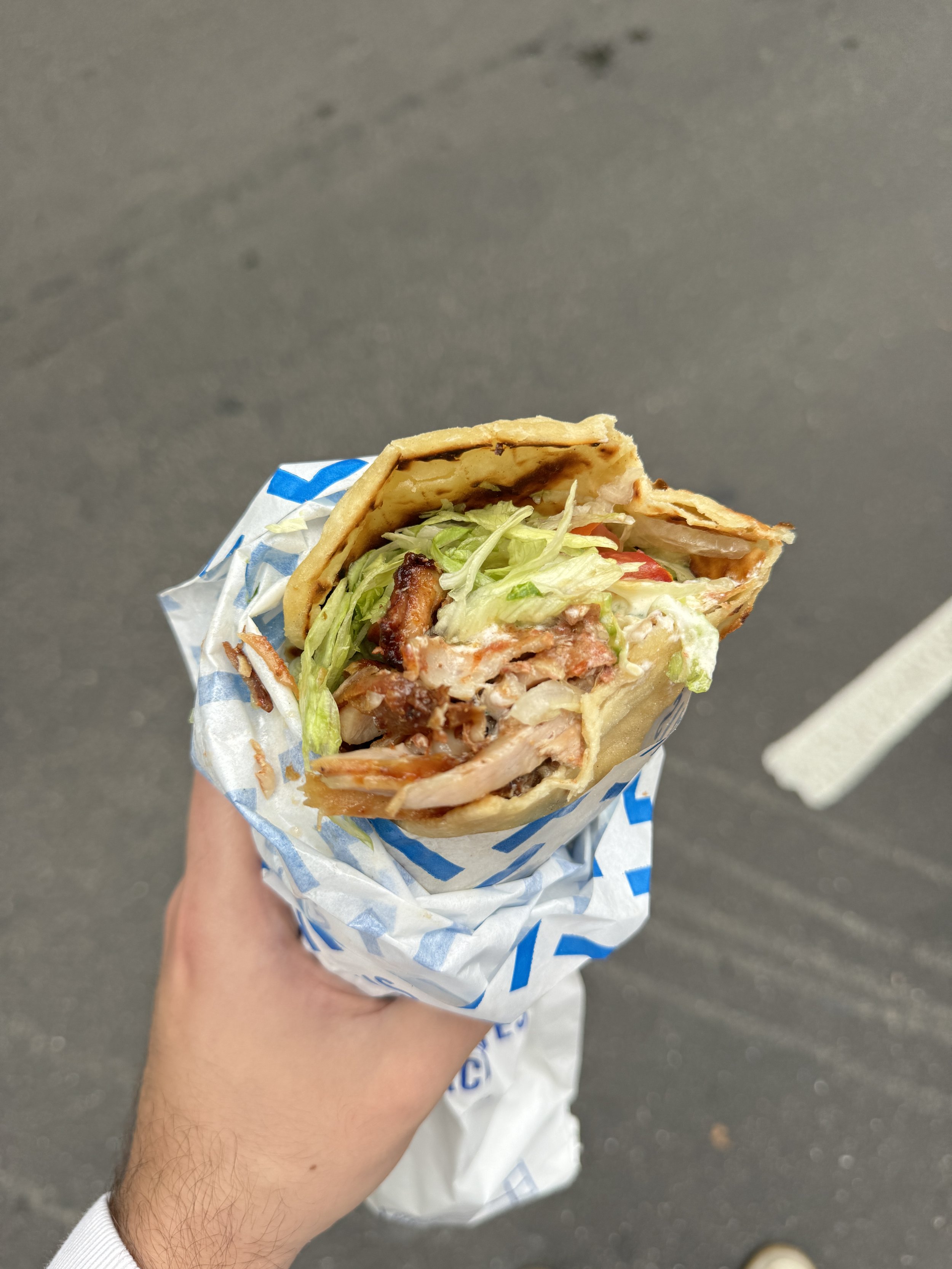 Gyros - Stalactites Restaurant, Lonsdale St, Melbourne - Where to eat Greek food in Melbourne - Greek food in Melbourne - Cypriot food in Melbourne - Greek food in Australia - Souvlakination Guide