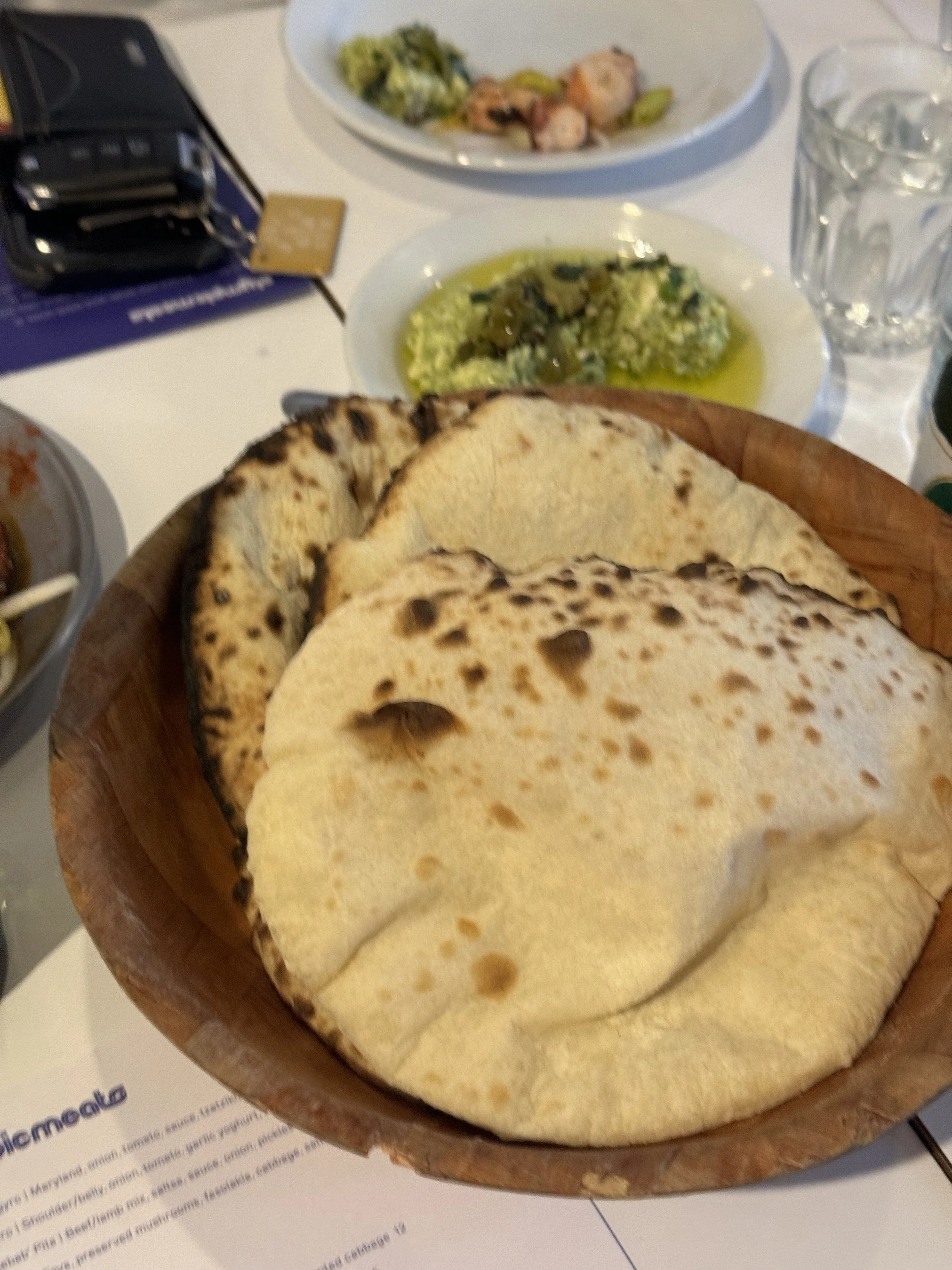 Homemade pita breads Olympic Meats, Marrickville Souvlakination Guide to Greek food in Sydney Sydney's best Greek restaurants where to eat Greek food in Sydney