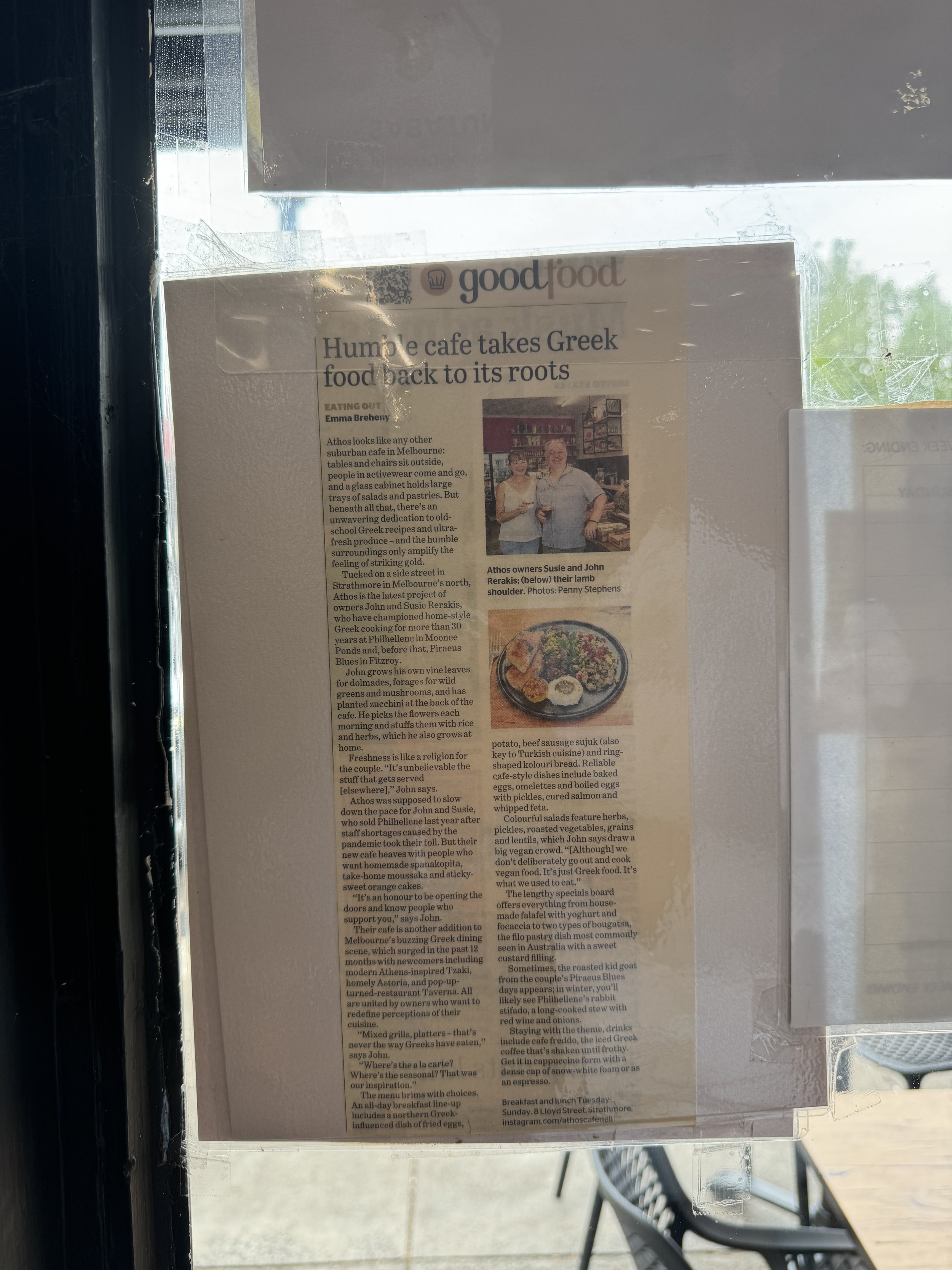 Athos Cafe Deli, Melbourne - Freddo espresso Melbourne - Where to eat Greek food in Melbourne - Greek food in Melbourne - Cypriot food in Melbourne - Greek food in Australia - Souvlakination Guide