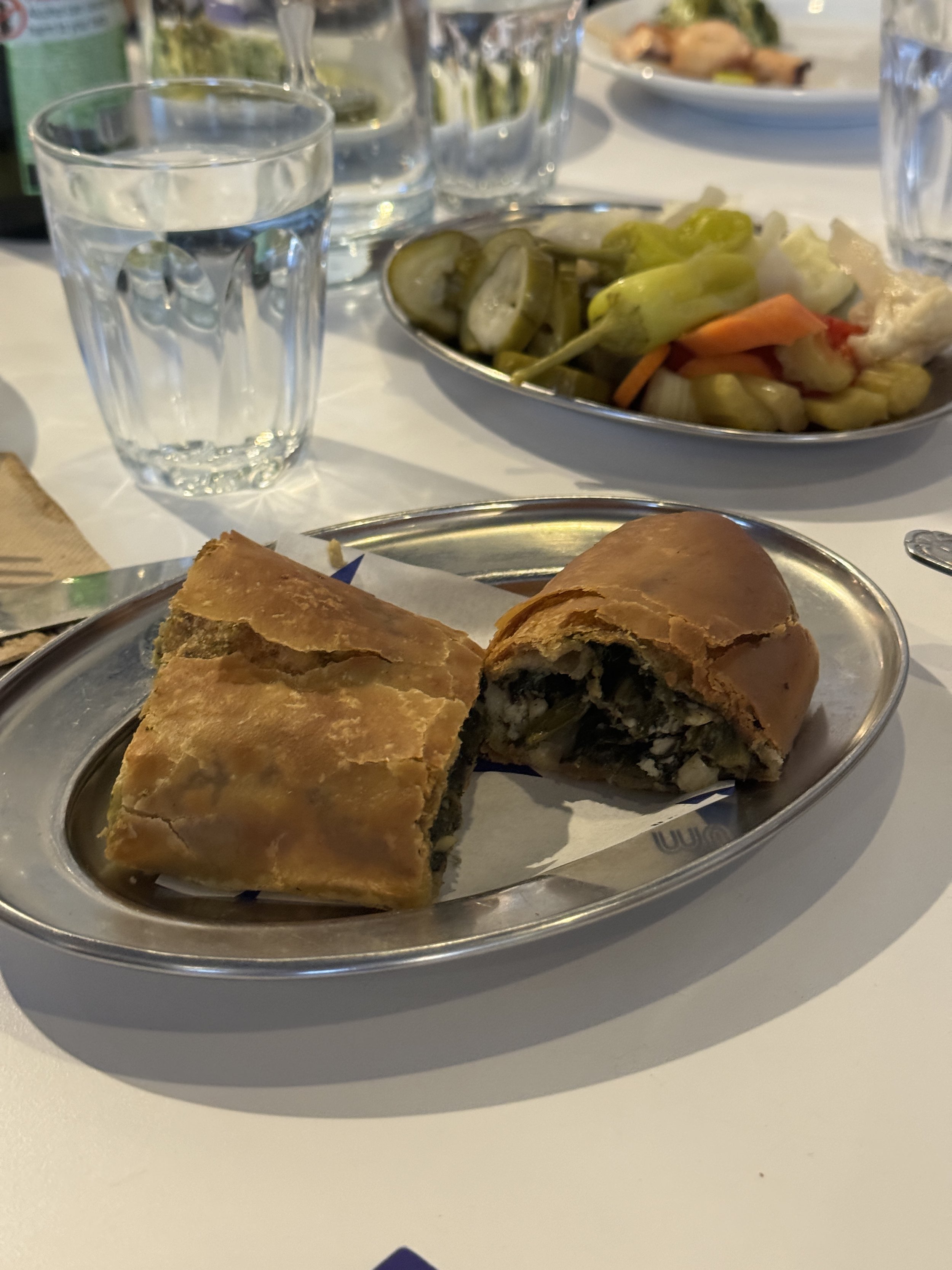 Spanakopita at Olympic Meats, Marrickville Souvlakination Guide to Greek food in Sydney Sydney's best Greek restaurants where to eat Greek food in Sydney