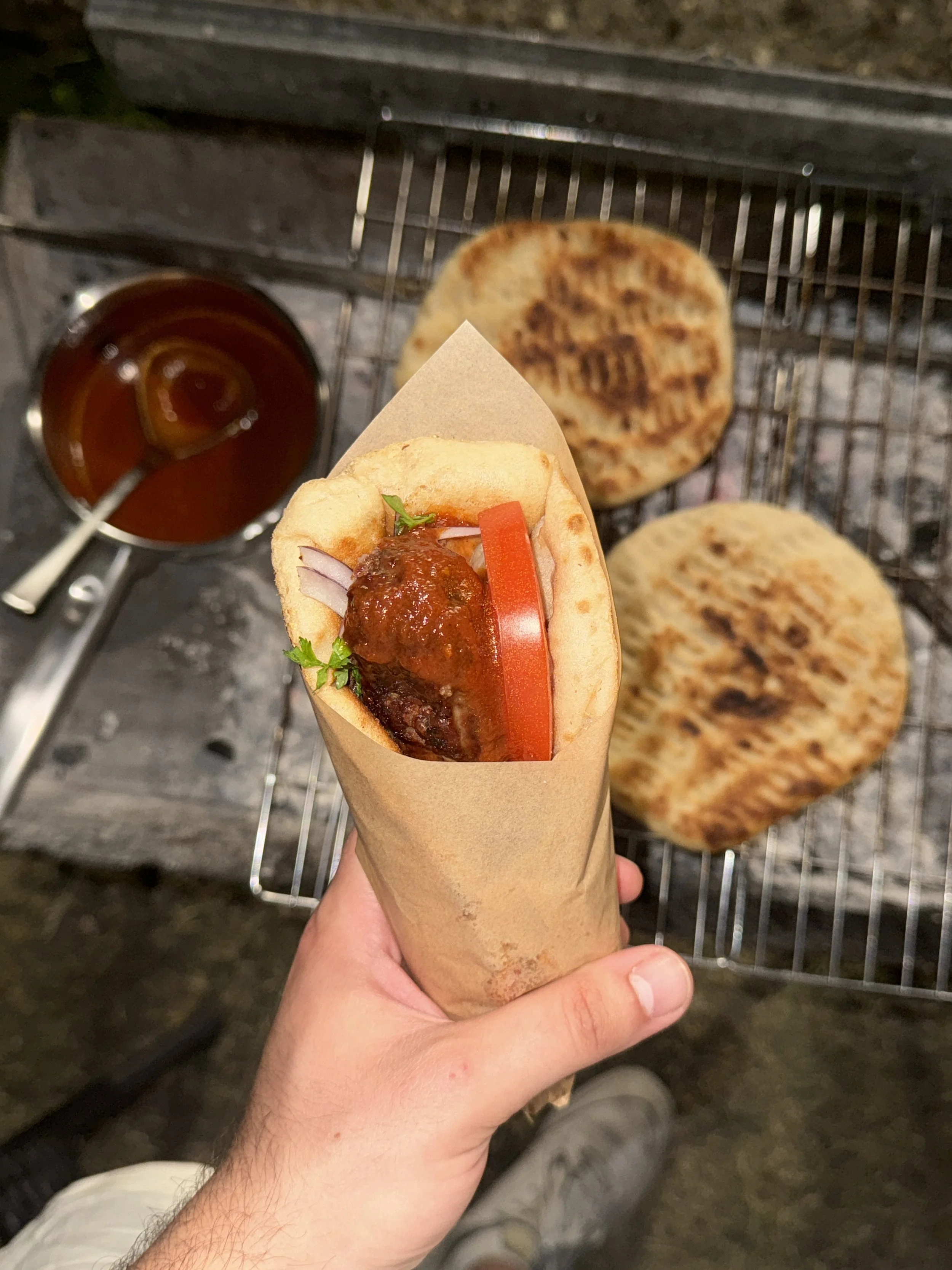Traditional Athenian bifteki tylichto recipe with traditional homemade tomato saltsa - Souvlakination Recipes - traditional Greek food recipes