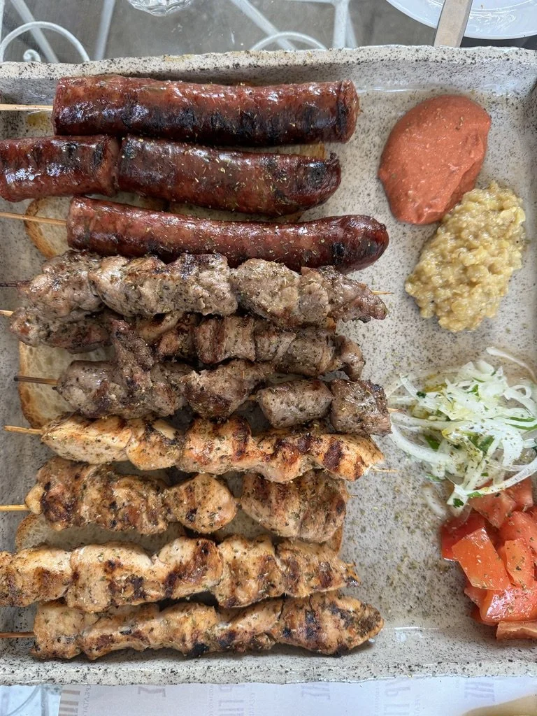 Kyr Giorgis for good souvlakia and village taverna vibes in the centre of Thessaloniki