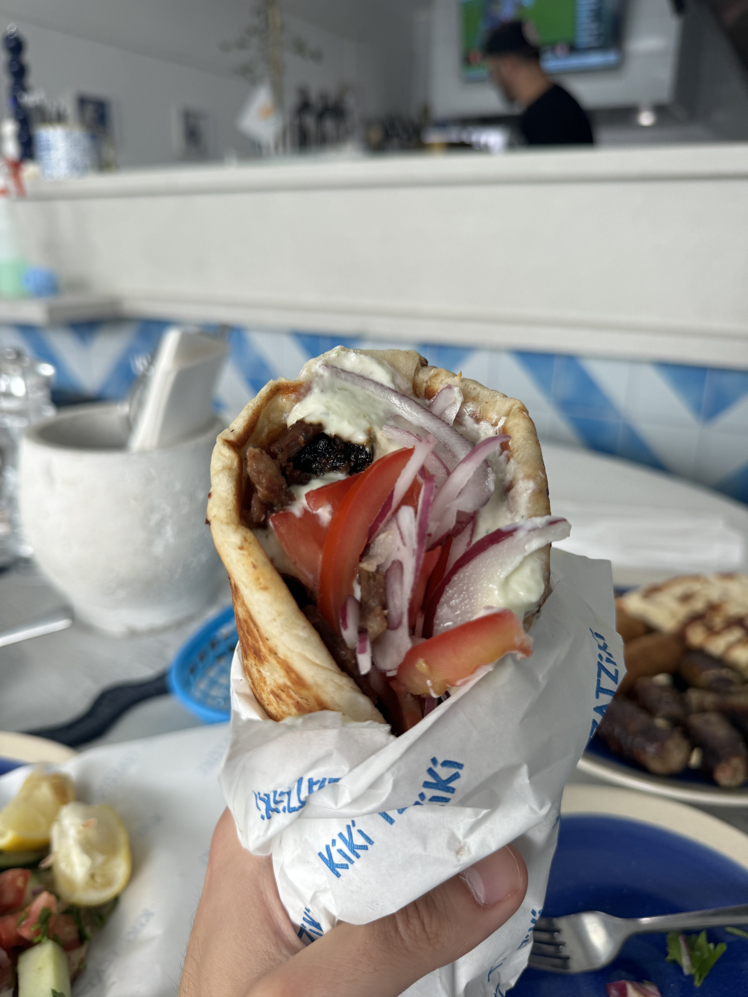 Gyros - Kiki Tzatziki, Melbourne - Where to eat Greek food in Melbourne - Greek food in Melbourne - Cypriot food in Melbourne - Greek food in Australia - Souvlakination Guide