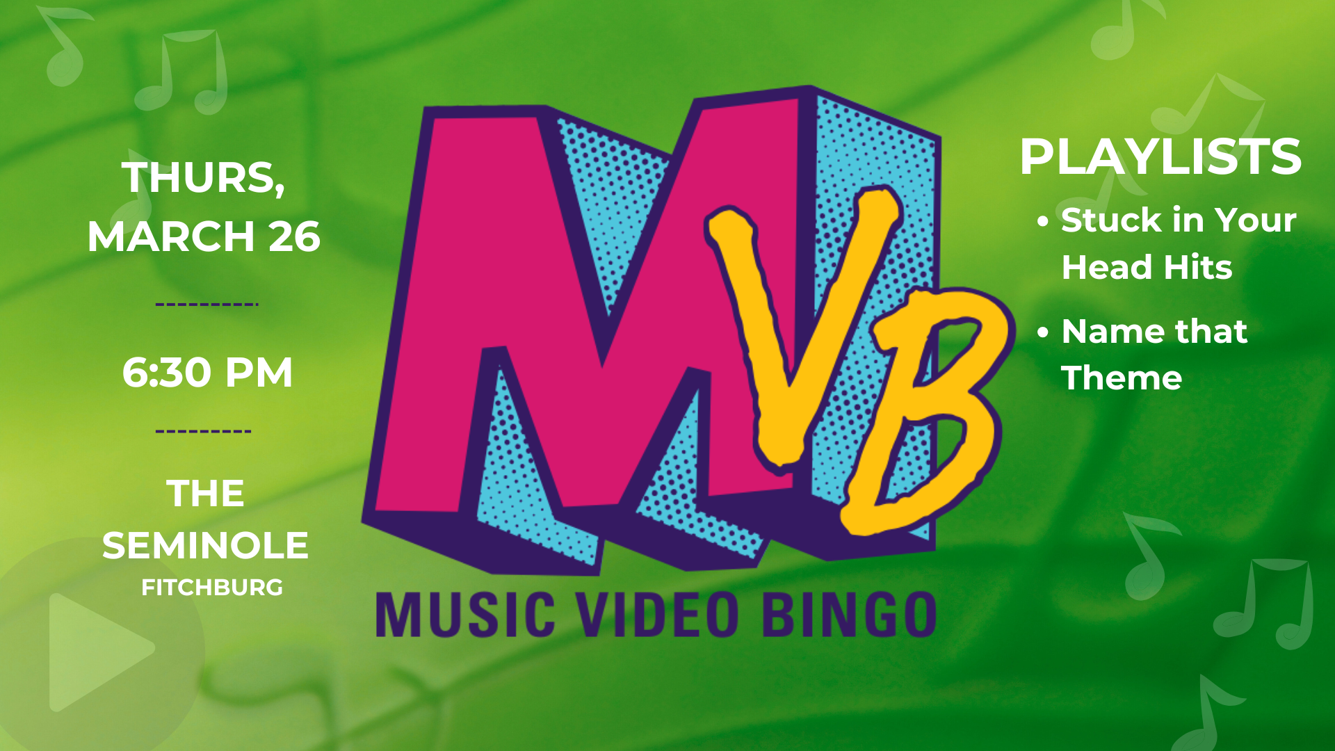Music Video Bingo