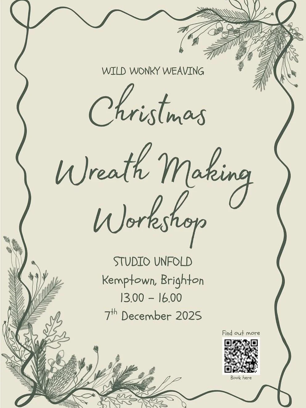 💫 Wild Wonky Weaving : Christmas Wreath Making Workshop

💫 Sunday 7th December 1-4pm

💫 Link in bio for more details and to book a spot

SO delighted to be offering this workshop again with the expert Holly Austin ⭐️ Holly is so knowledgeable of a