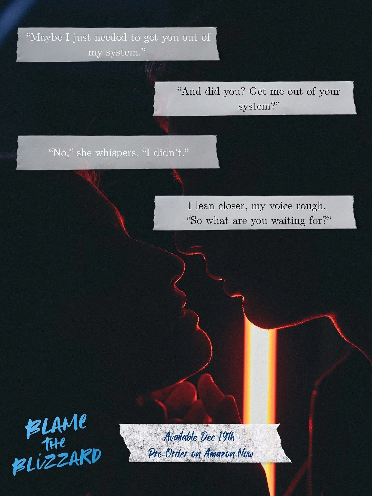 Another spicy teaser from Blame the Blizzard ❄️🏂 
&bull;
#sportsromance #snowboardromance #wintertbr #winterromancereads #winterromancebooks #secondchanceromance #forcedproximityromance