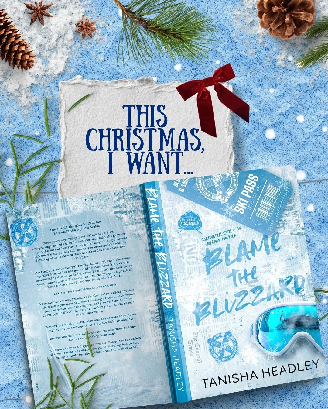 Is Blame the Blizzard on your wish-list? 🎄This small town snowboard romance releases Dec 19, and it&rsquo;s available for preorder now! 
&bull;
Interested in becoming an ARC reader? Fill out the interest form through the link in my bio ➡️
&bull;
#bl