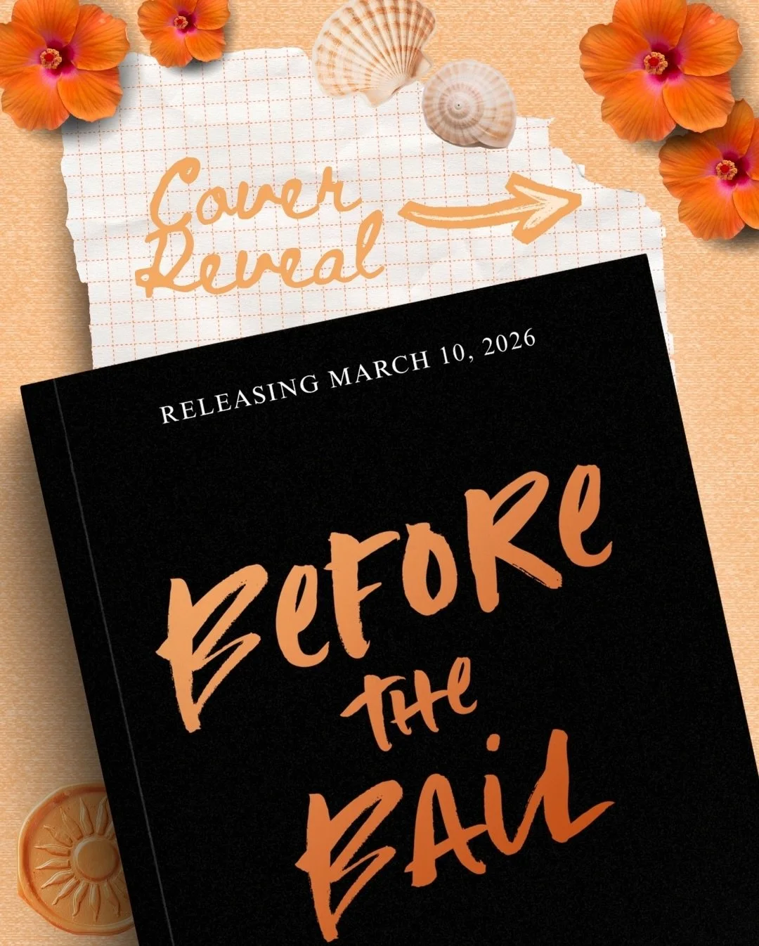 The cover reveal for Before the Bail is finally here!! 🥹🧡 I can&rsquo;t wait for you to read Gabriel &amp; Zalea&rsquo;s story and learn about what happened between them all those years ago! 🌊🏄🏼&zwj;♀️🏄🏽&zwj;♂️
&bull;
Will there be an illustra