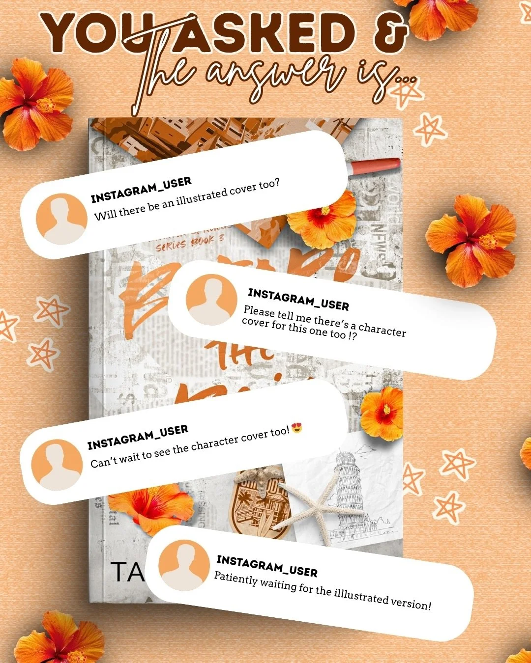 SURPRISEEEEEE 🥳🧡 cover art by @chelseakemp_art 
&bull;
#surfromance #sportsromance #summerromancetbr #friendstolovers #kindleunlimited