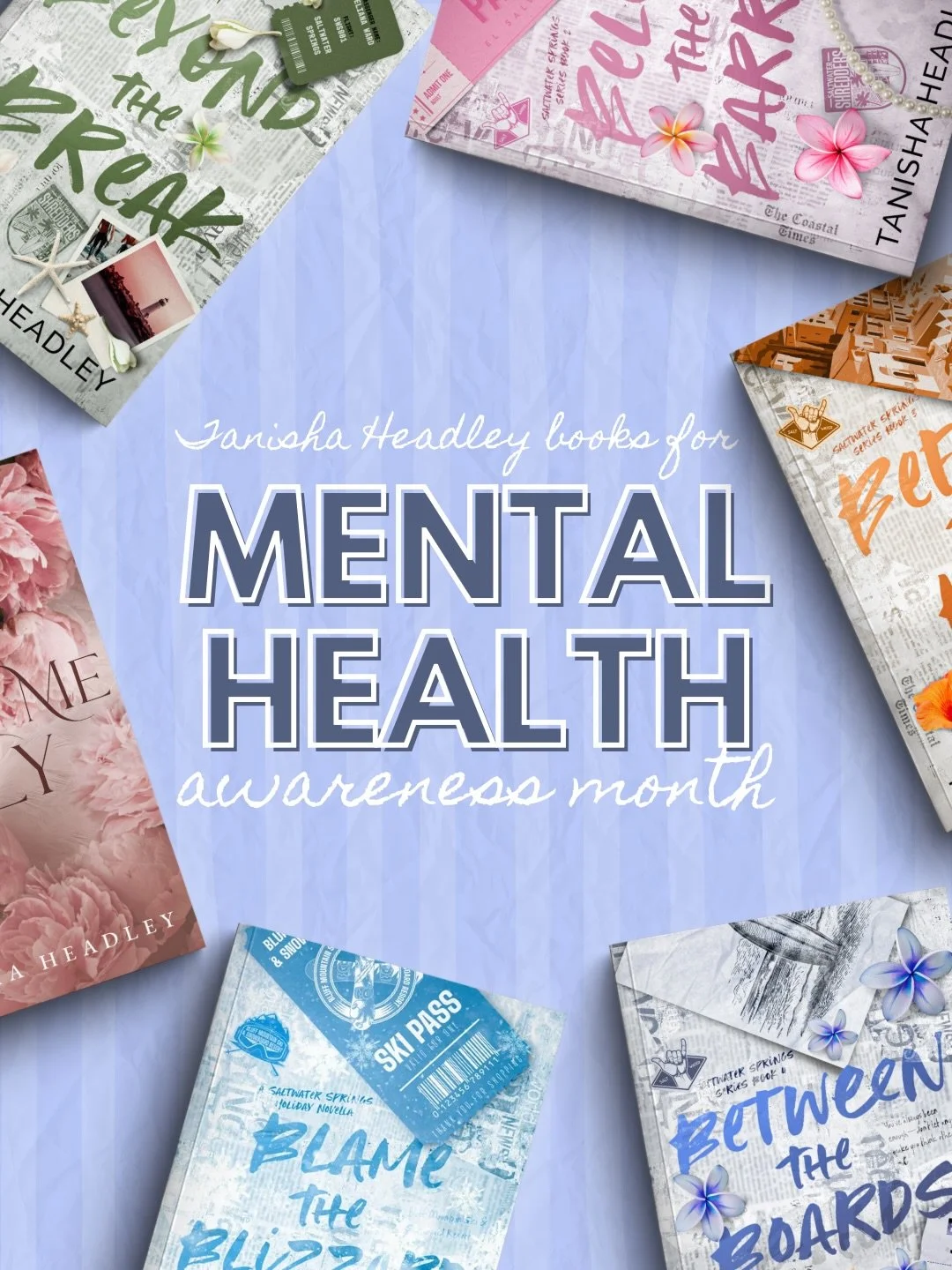 Mental health is a big part of my life and my writing. If you&rsquo;re looking for books that explore anxiety, grief, trauma, anger, burnout, healing, and everything in between, I hope this helps 🤍
&bull;
#mentalhealthawareness #mentalhealthmatters 