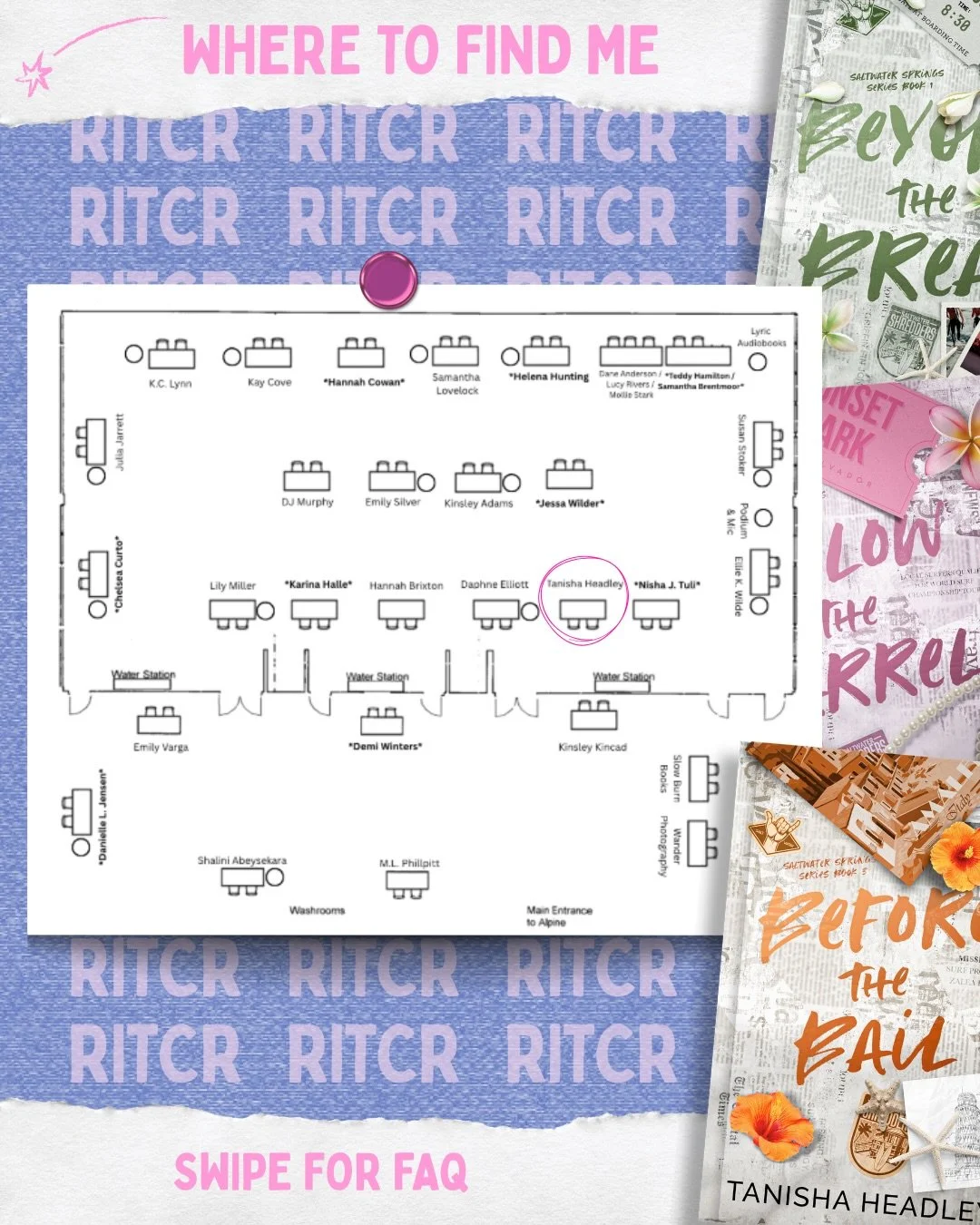 Tomorrow is RITCR (@ritcr.booksigning )😱 BUT a tiny note before the signing&mdash;I&rsquo;m genuinely terrible with names and faces, so if we&rsquo;ve ever chatted online or met at a previous signing then PLEASE tell me who you are when you come up 