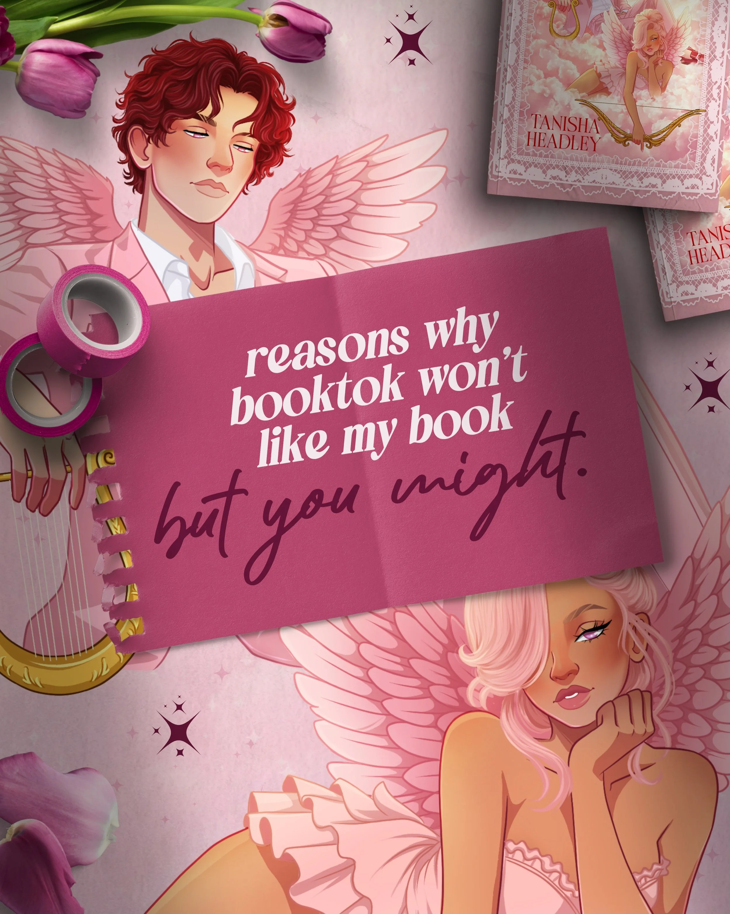 Reasons why booktok might not like my book&hellip;but you might 🤭💘 
&bull;
Interested in ARC reading? Check out the Link in bio to be an early applicant 🤫💓 or copy the URL here &mdash; https://forms.gle/8QYFgrFCMGooGEcu6
&bull;
WHAT TO EXPECT:

?