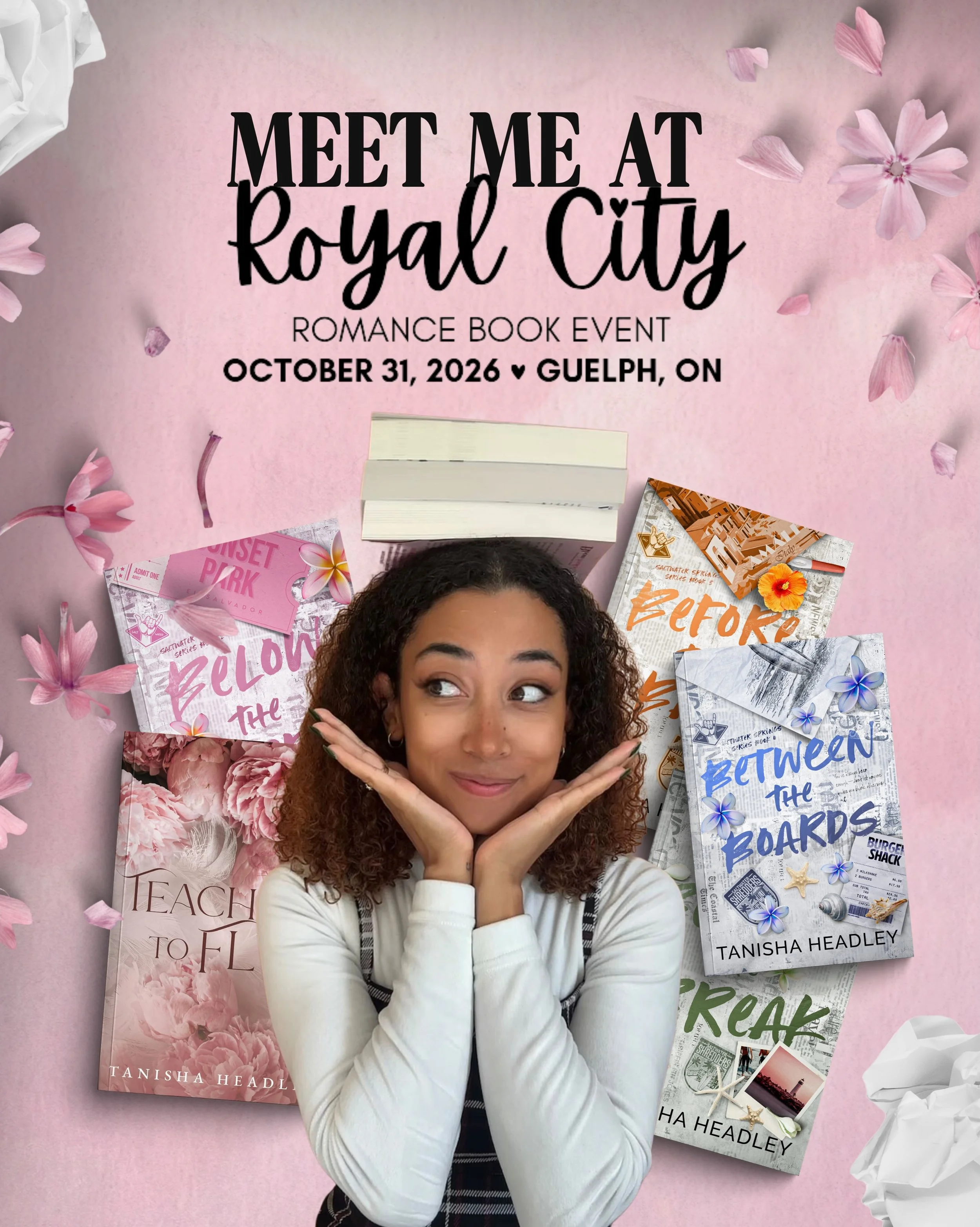 See you at @royalcityromance tomorrow 💗 so excited to be back in Ontario for this one!!