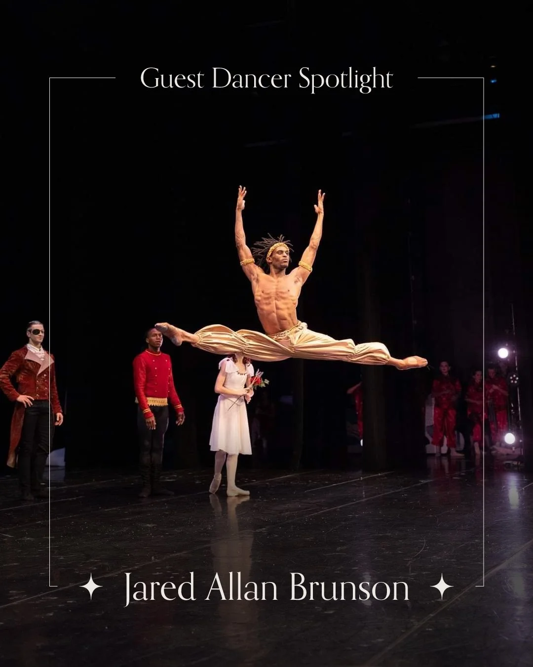 🌟 Guest Dancer Spotlight: Jared Allan Brunson! 🌟

From Saint Petersburg, Florida, Jared began his training in West African song, music, and dance under Jai Hinson and Baba Chuck Davis. After 10+ years traveling with DunDuDole Urban African Ballet, 