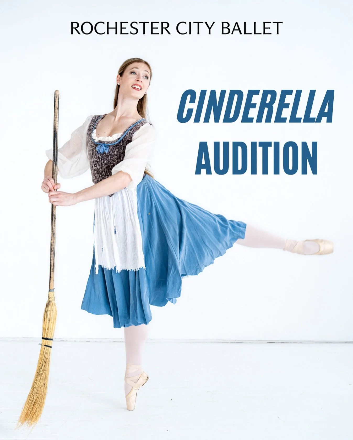 ✨CINDERELLA AUDITIONS✨ // Rochester City Ballet is excited to announce FREE auditions for our upcoming production of&nbsp;Cinderella, to be performed April 25&ndash;26 at Rochester Institute of Technology&rsquo;s Panara Theater.
We are seeking enthus