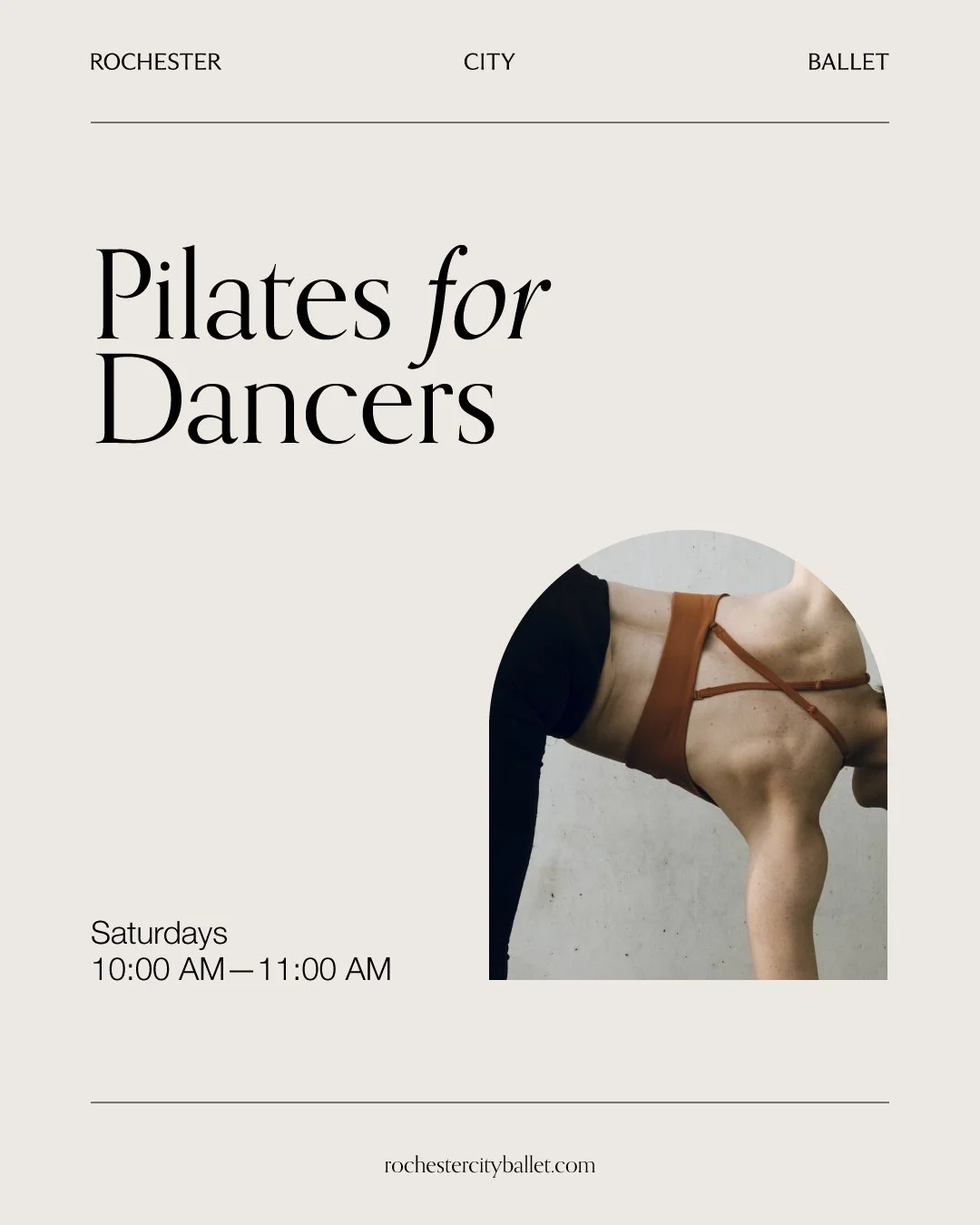 If your New Year&rsquo;s resolution is to get stronger (without the boredom or intimidation of the gym), our beginner-friendly pilates classes are just the thing!

Join us each Saturday at 10 AM to practice pilates under the guidance of a professiona