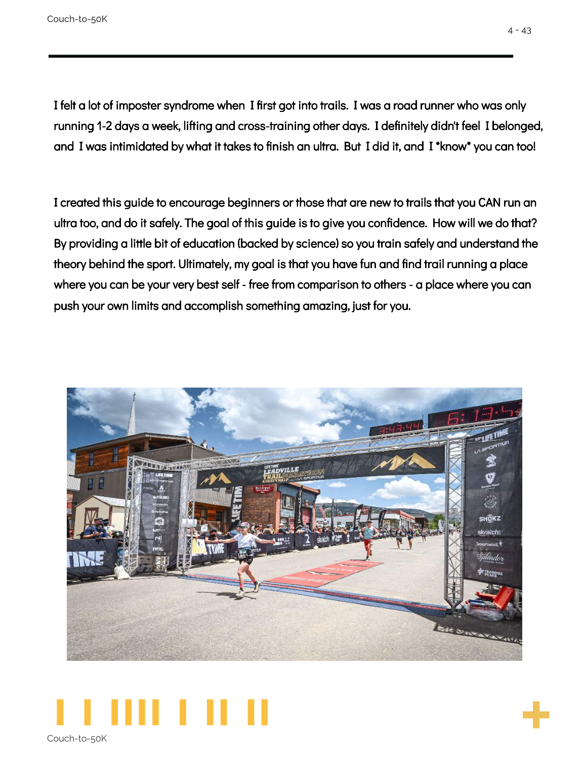 Image of introduction to couch to 50k book