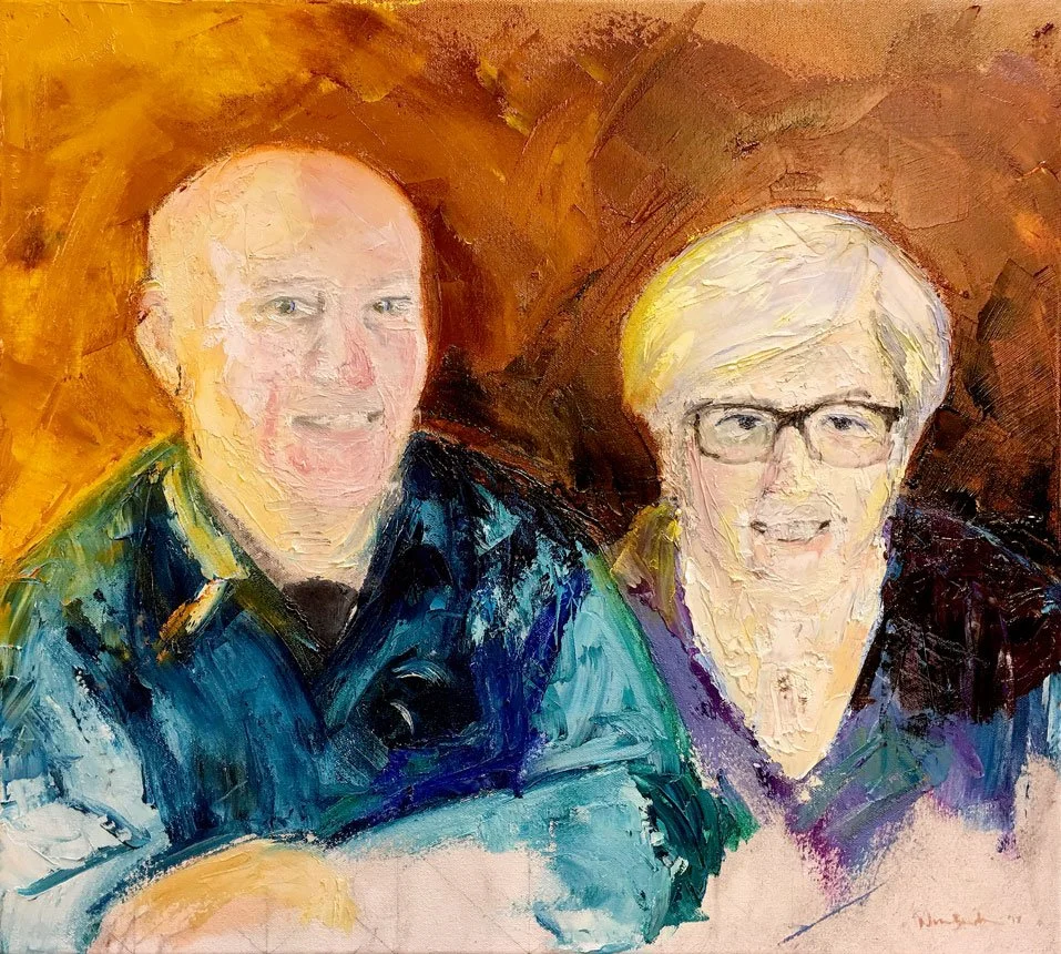 John and Kate (2017)
Medium: oil on board
Size: 42cm x 29.7cm (unframed)