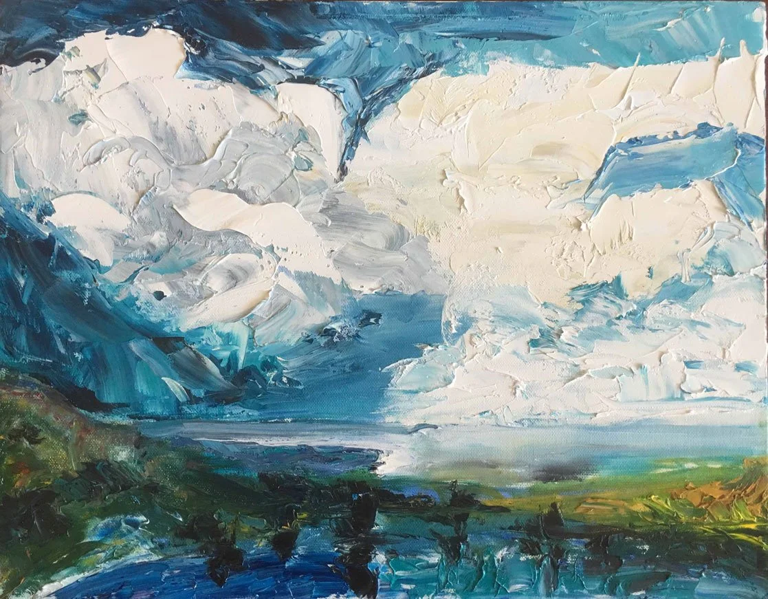 Killalea Lagoon II (2018)
Medium: oil on board
Size: 42cm x 29.7cm (unframed)
This painting was completed as part of a workshop with Richard Claremont in 2018.  Killalea Lagoon is a beautiful place and this painting was inspired by the beautiful weat
