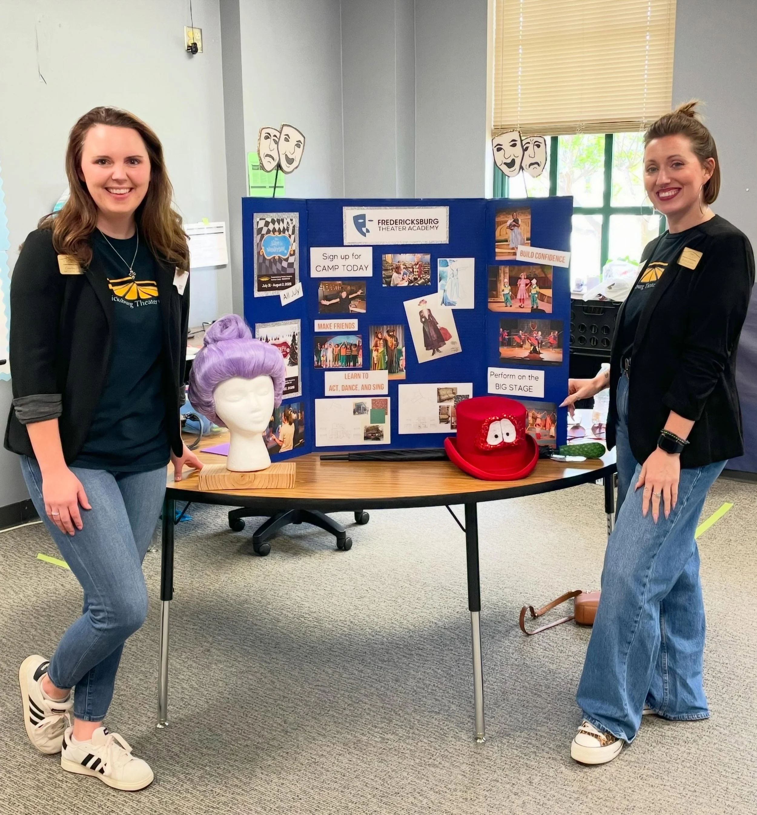 Did you know you could work in the arts? 🎭 💪🎓💰
Courtney and Brittni represented FTC at Fredericksburg Elementary&rsquo;s Career Day last week, and we&rsquo;re thrilled that so many kids were interested in all the pieces of running a theater!