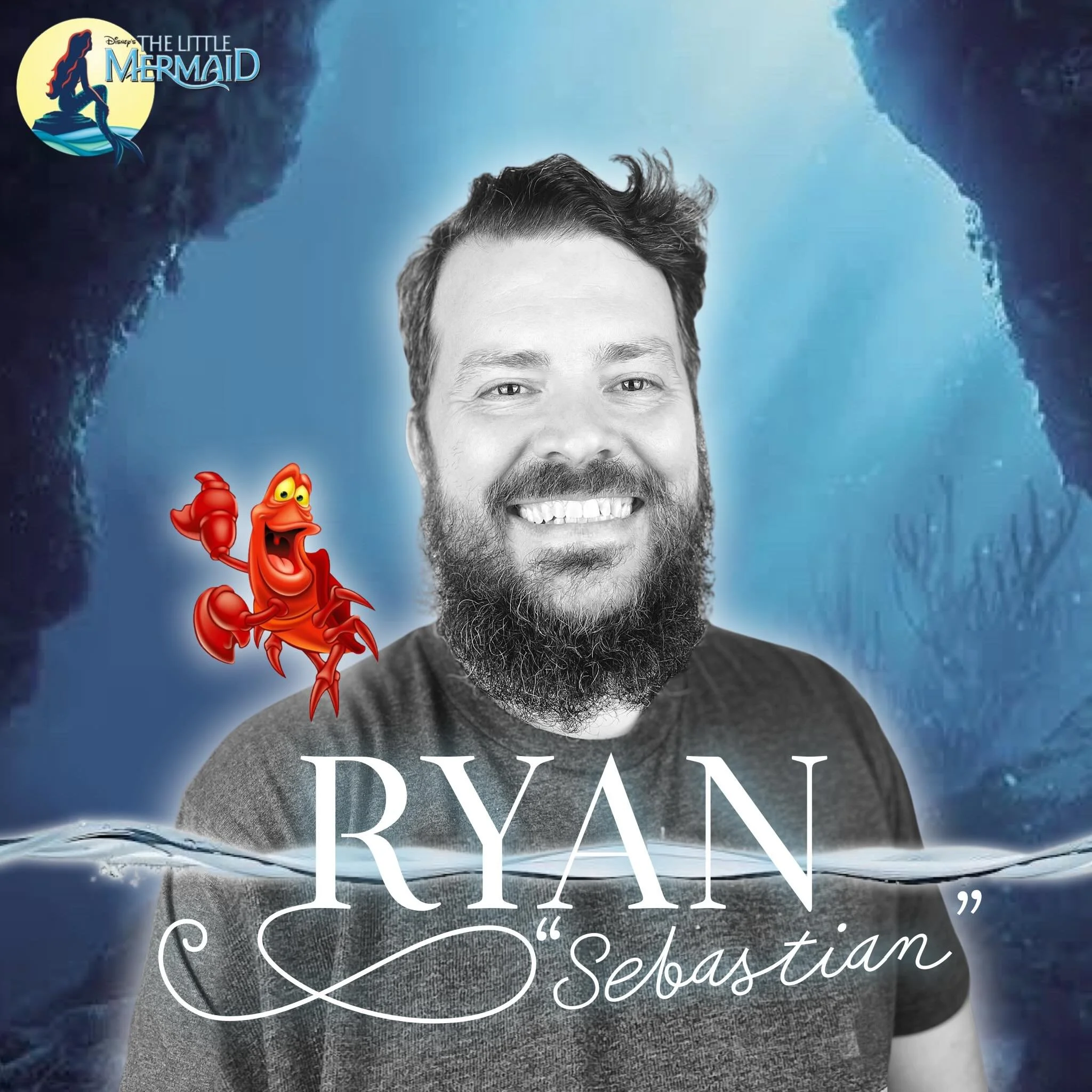 MEET THE HOOVERS! 🦀🧜&zwj;♀️🎶🐠🐟
Ryan and Caitlin are seasoned veterans of our stage, so Eli, Molly, and Sadie never stood a chance of not being involved! This is their second summer show as a family, and we&rsquo;re so glad to have them in our ca