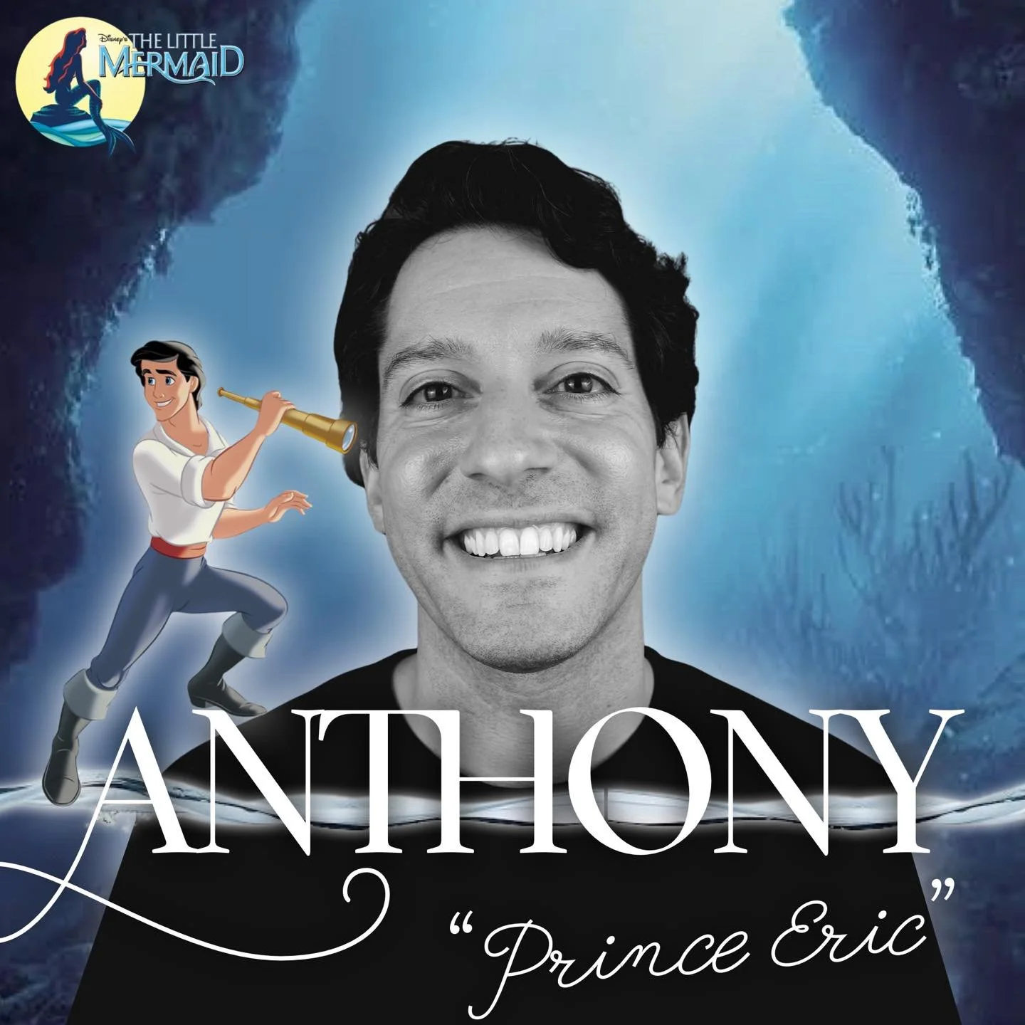 MEET ANTHONY! 👑🐚🎶⚓️🫧
He&rsquo;ll be sailing on stage as Prince Eric in #TheLittleMermaid this summer! Anthony is still pretty new to FTC, and we&rsquo;re so glad to have him back as our male lead! You won&rsquo;t want to miss hearing him sing and
