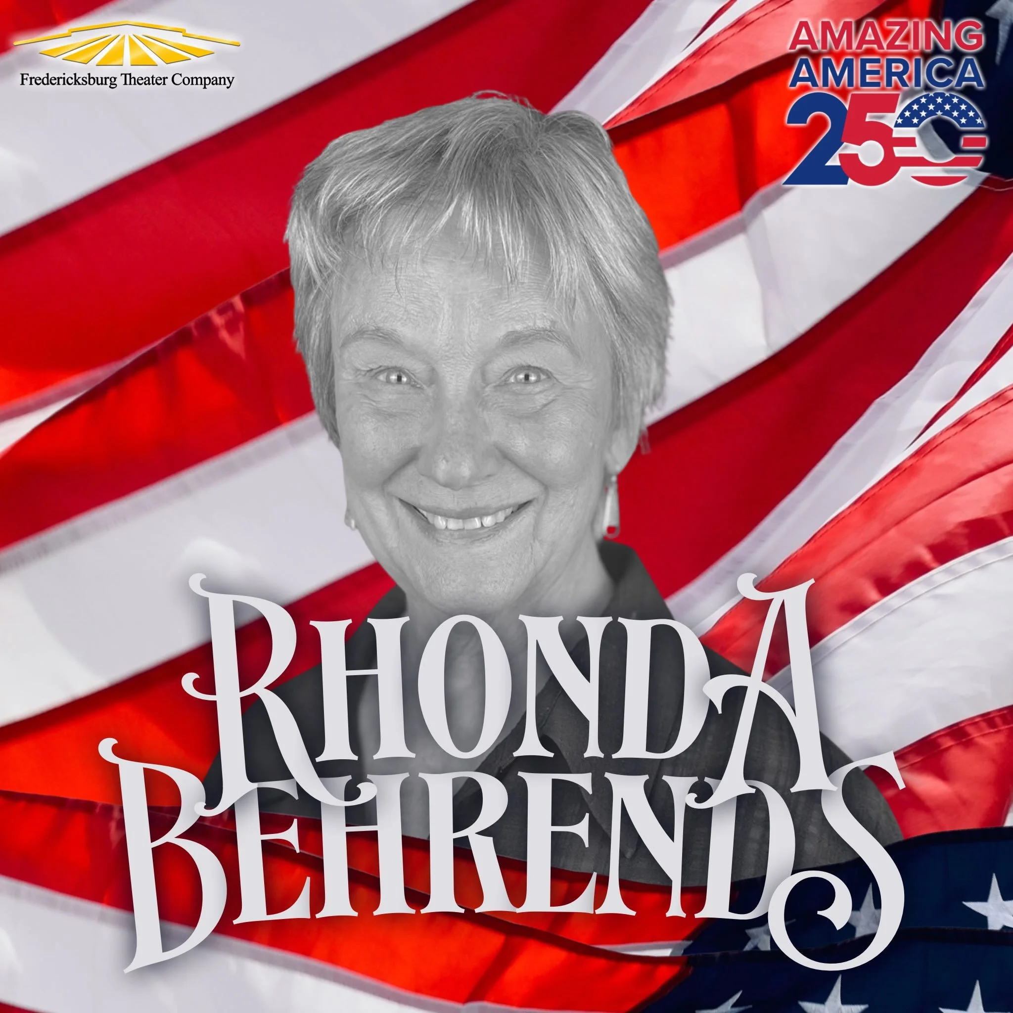 Rhonda Behrends is another Amazing America 250 cast member who&rsquo;s been laboring away to bring this FTC original to life! 🇺🇸🎶🎭
Rhonda has given a lot to FTC over the years, serving small roles onstage and guiding music direction for many of o