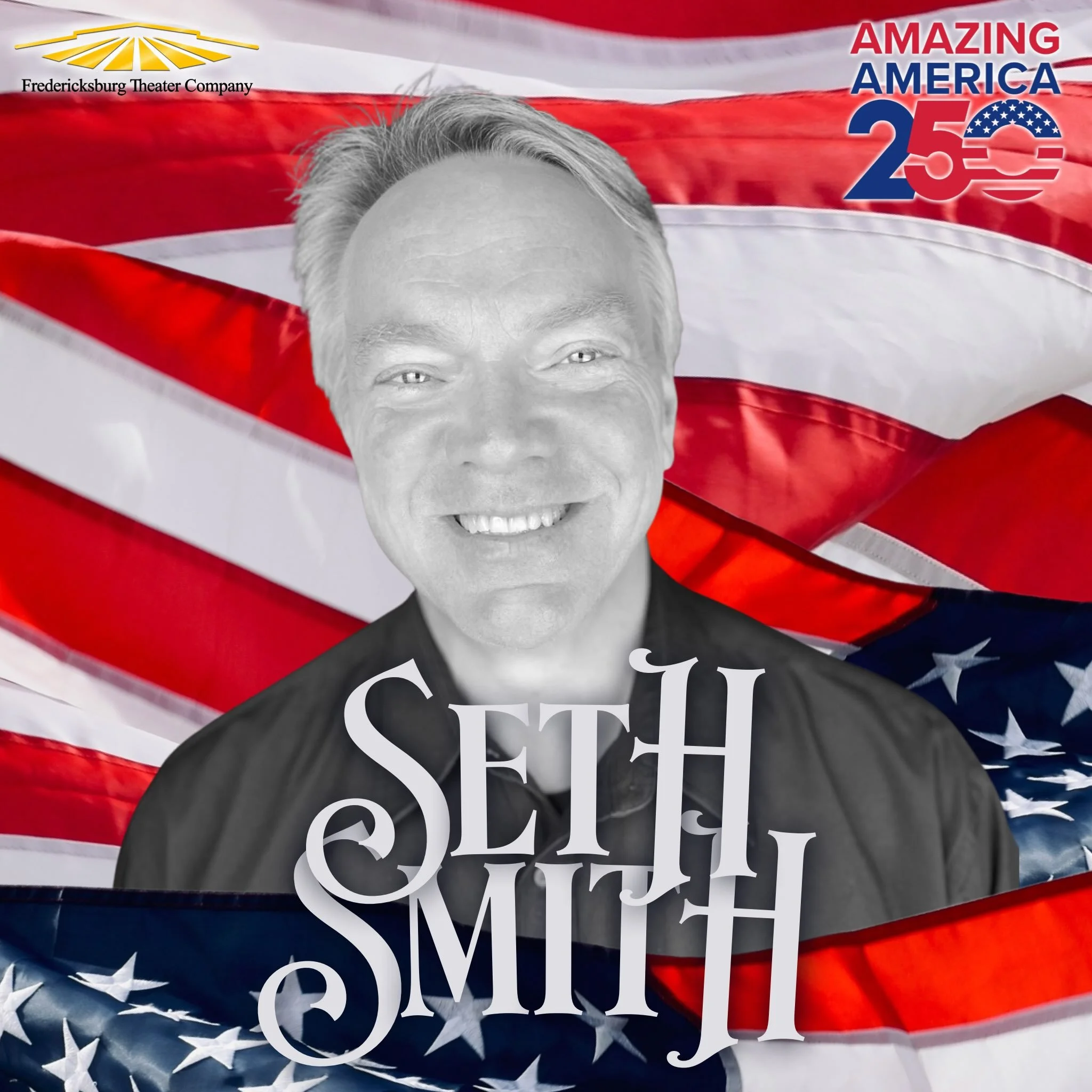 Make some noise for Seth Smith, another amazing cast member in Amazing America 250! 🎶🇺🇸🎭
Seth lives in Marble Falls, and yet he&rsquo;s been in multiple shows here at FTC. It&rsquo;s always an honor when people travel far to be a part of our thea