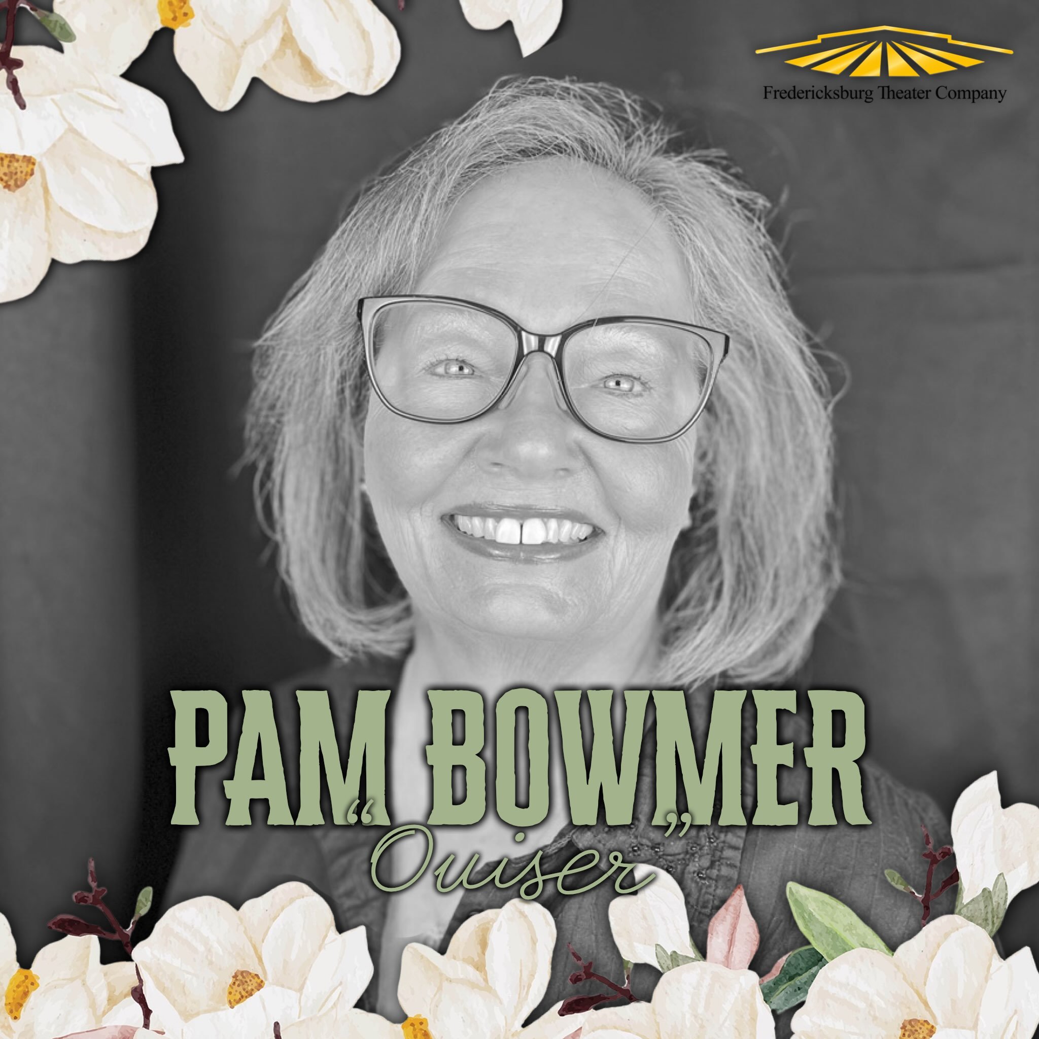 Pam Bowmer is your Ouiser! 🤩💐🎭✨
Pam has quickly become a staple at FTC! She&rsquo;s known to bring a gentle grace to lovable elders like Aunt Em in &ldquo;The Wizard of Oz&rdquo; and Aida in &ldquo;Over the River and Through the Woods&rdquo;, but 
