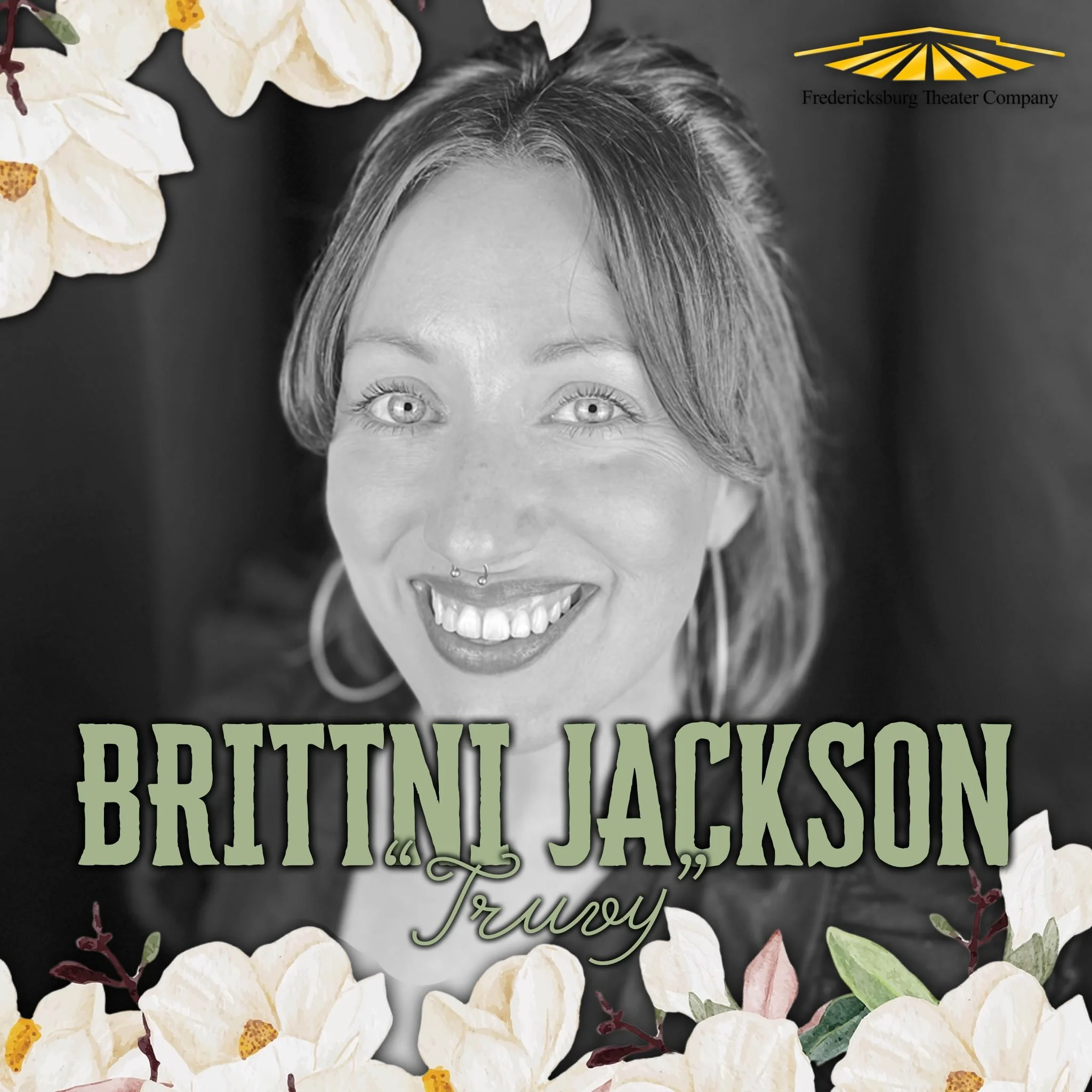 Brittni Jackson is your Truvy! 💐✨🎭
Brittni serves FTC as our Director of Operations and still finds time to grace our stage. Her first show here was almost 10 years ago, and we&rsquo;re so proud of how she&rsquo;s grown as a performer. Brittni reco