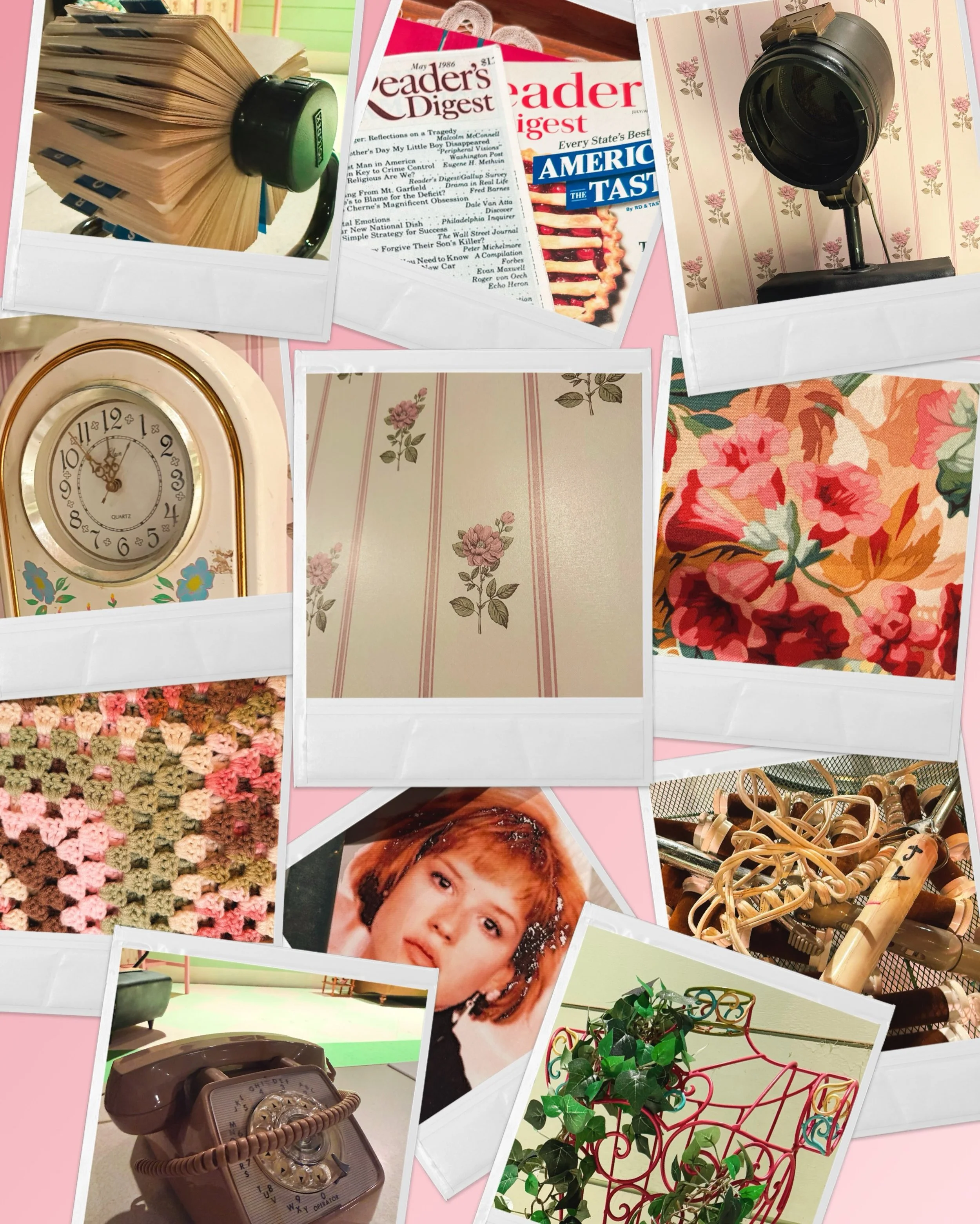 It&rsquo;s all in the details! 🎭🎀✂️🛋️☎️✨
#SteelMagnolias starts its last weekend tonight! Can you spot all these relics of the 80s in Truvy&rsquo;s Beauty Spot? 😍