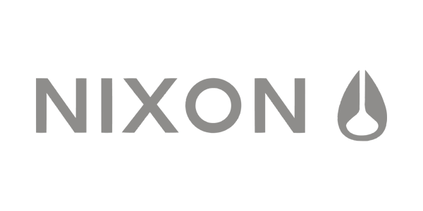 Nixon logo with a stylized water droplet graphic.