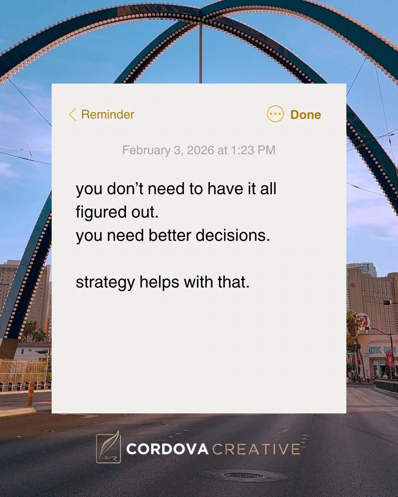 There&rsquo;s a common belief that you need everything figured out before asking for support.

That you should already know exactly what you want before you reach out.

Most people are building in real time. Strategy exists for that exact reason. It 