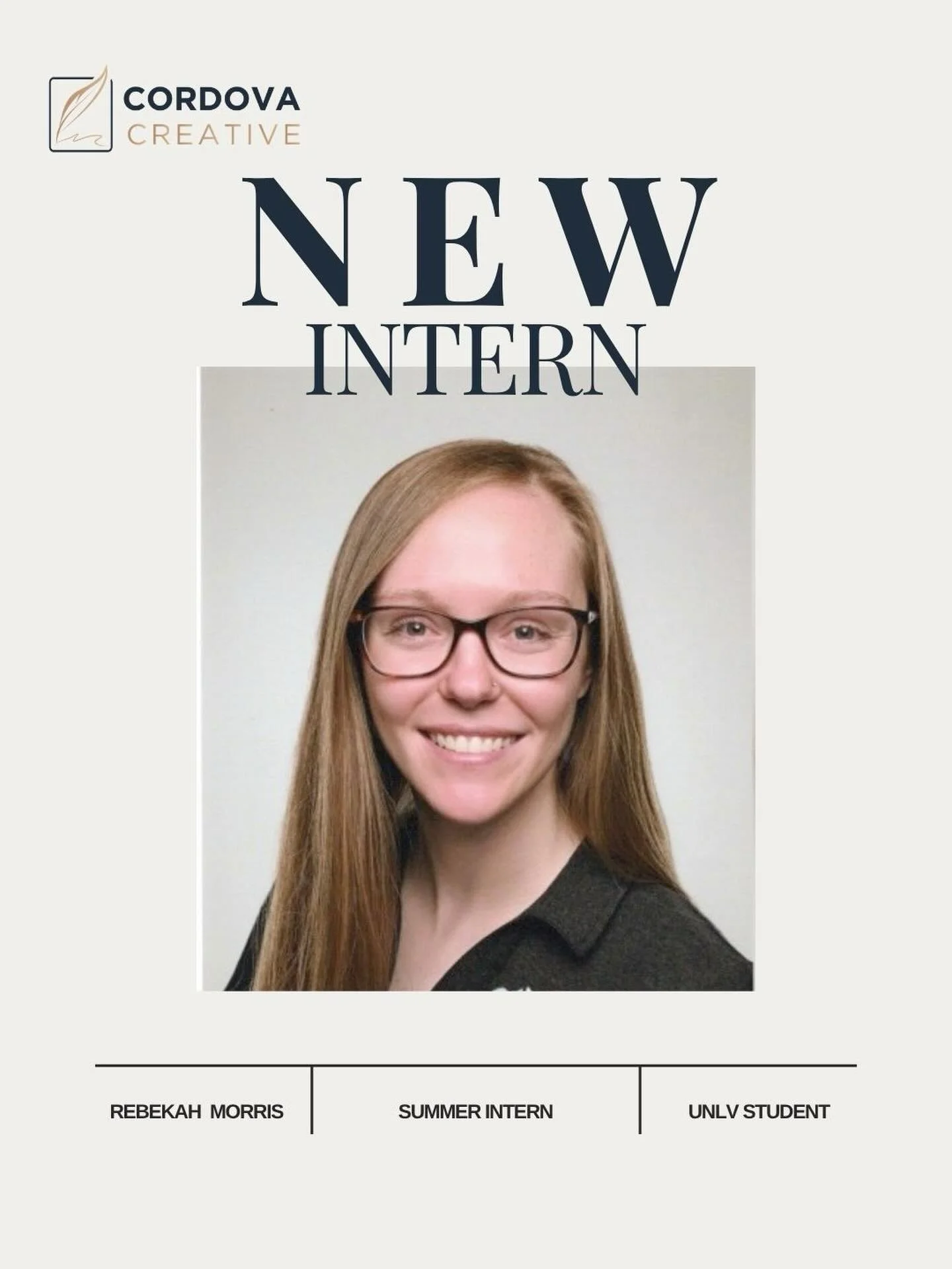 Meet Rebekah, our summer intern!

Rebekah is currently pursuing her Bachelor&rsquo;s degree in Journalism &amp; Media Studies with a concentration in Public Relations and Advertising at UNLV. Her passion for storytelling began in high school journali