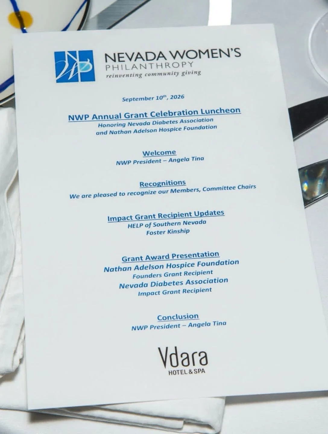 Celebrating the women and organizations making an impact across Southern Nevada. 💙

Nevada Women&rsquo;s Philanthropy gathered for its annual Grant Celebration Luncheon to recognize this year&rsquo;s grant recipients and the incredible work happenin