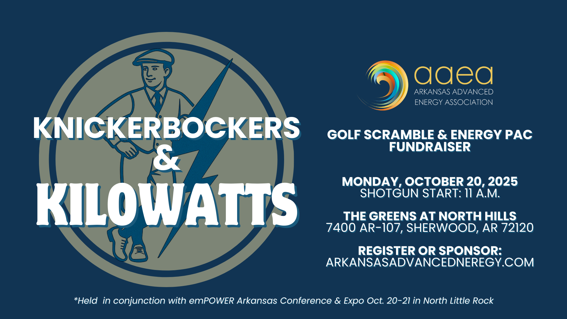 Knickerbockers and Kilowatts: Golf Scramble and Energy PAC Fundraiser